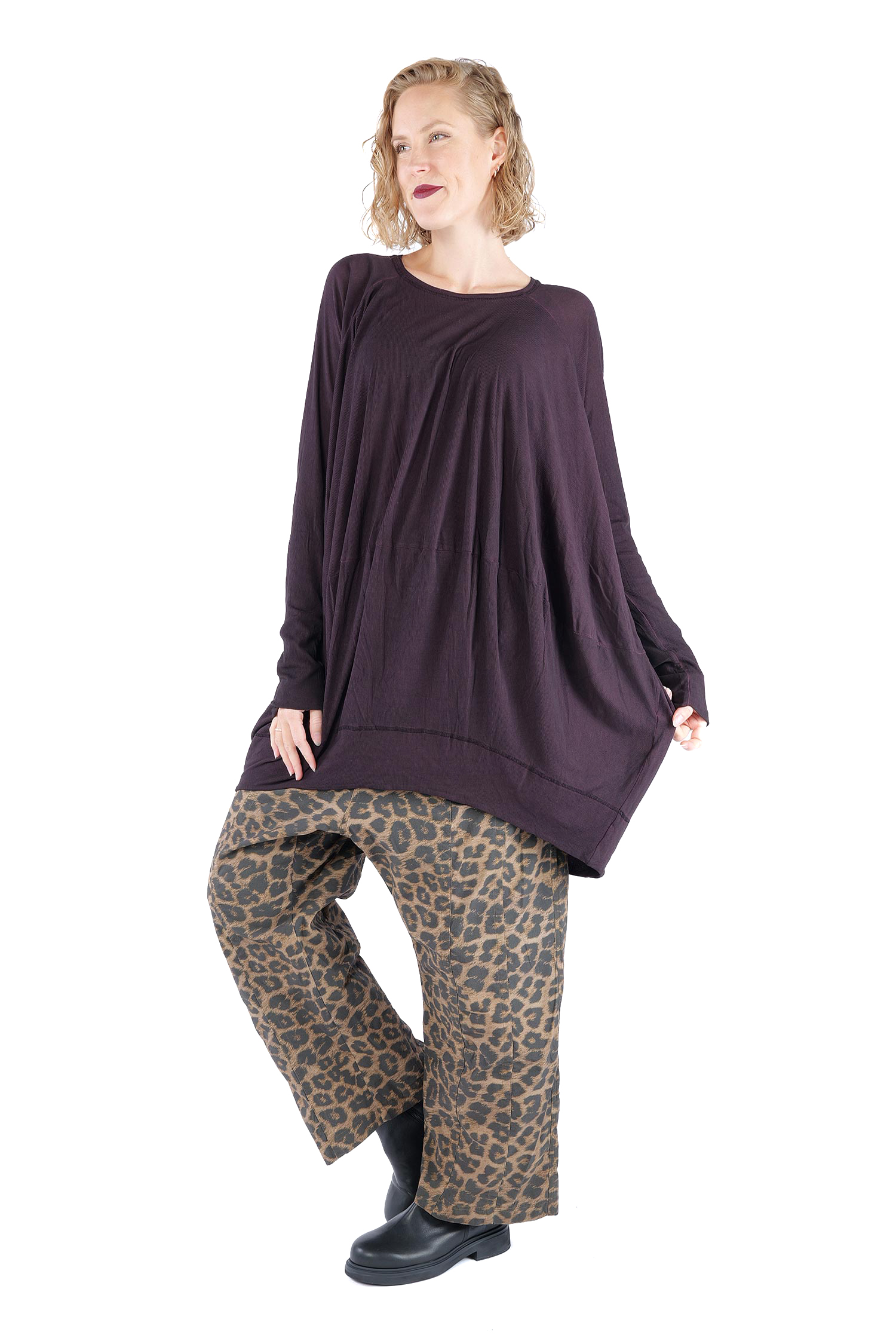 Oversize Tunika - Purple cloud - 2261140515