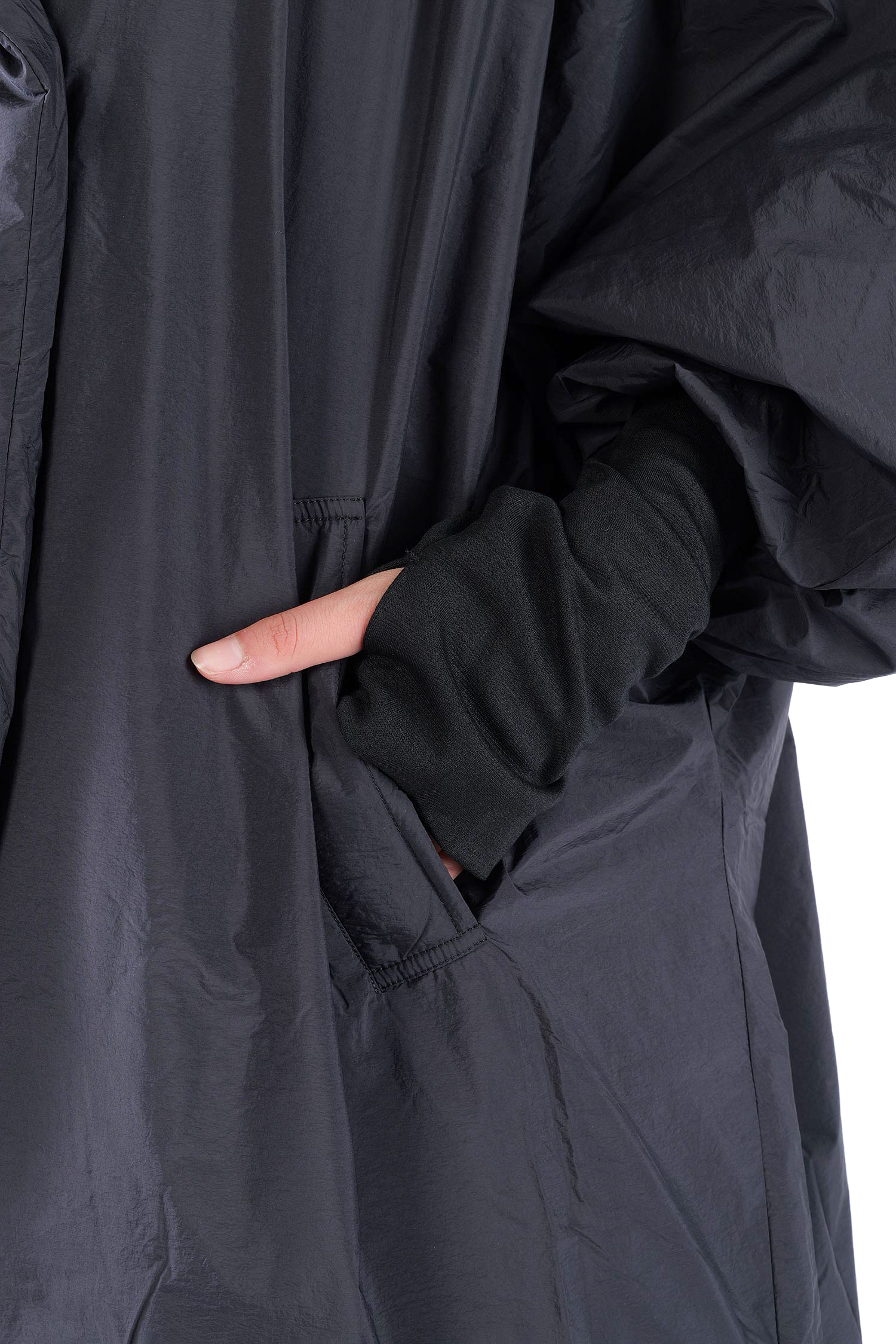 Oversize Wintermantel - Schwarz - SX115