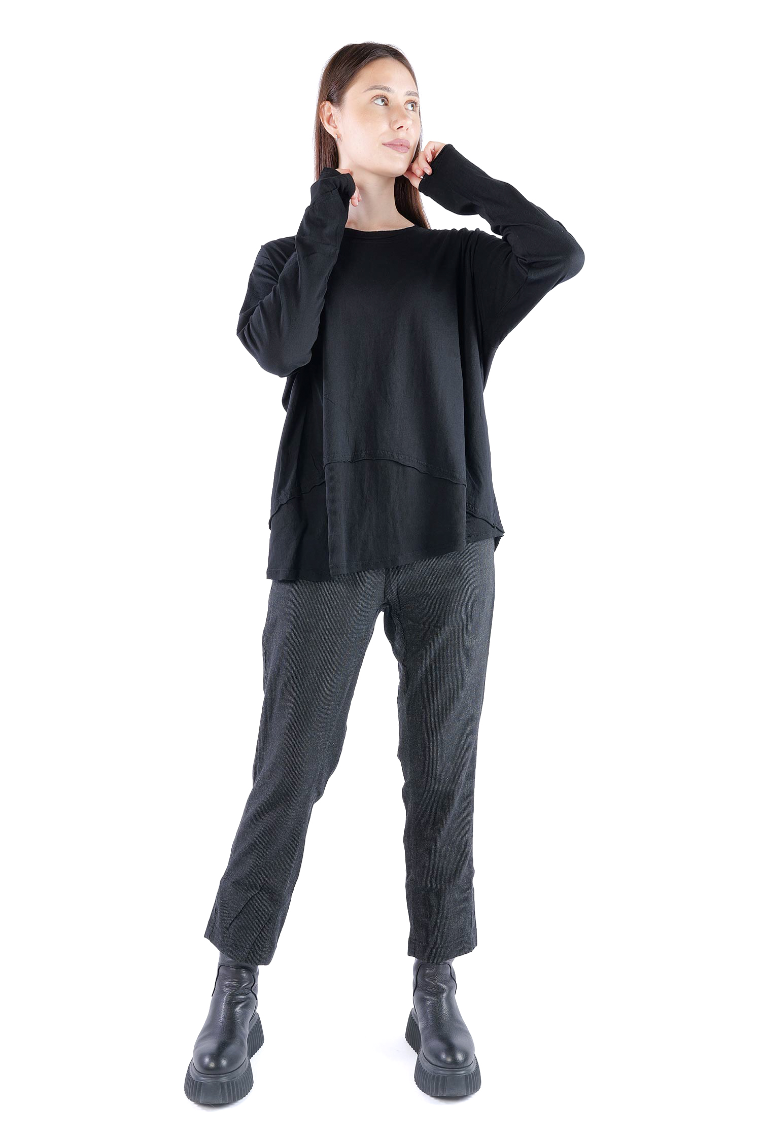 Oversize Shirt - Schwarz - 2263330502