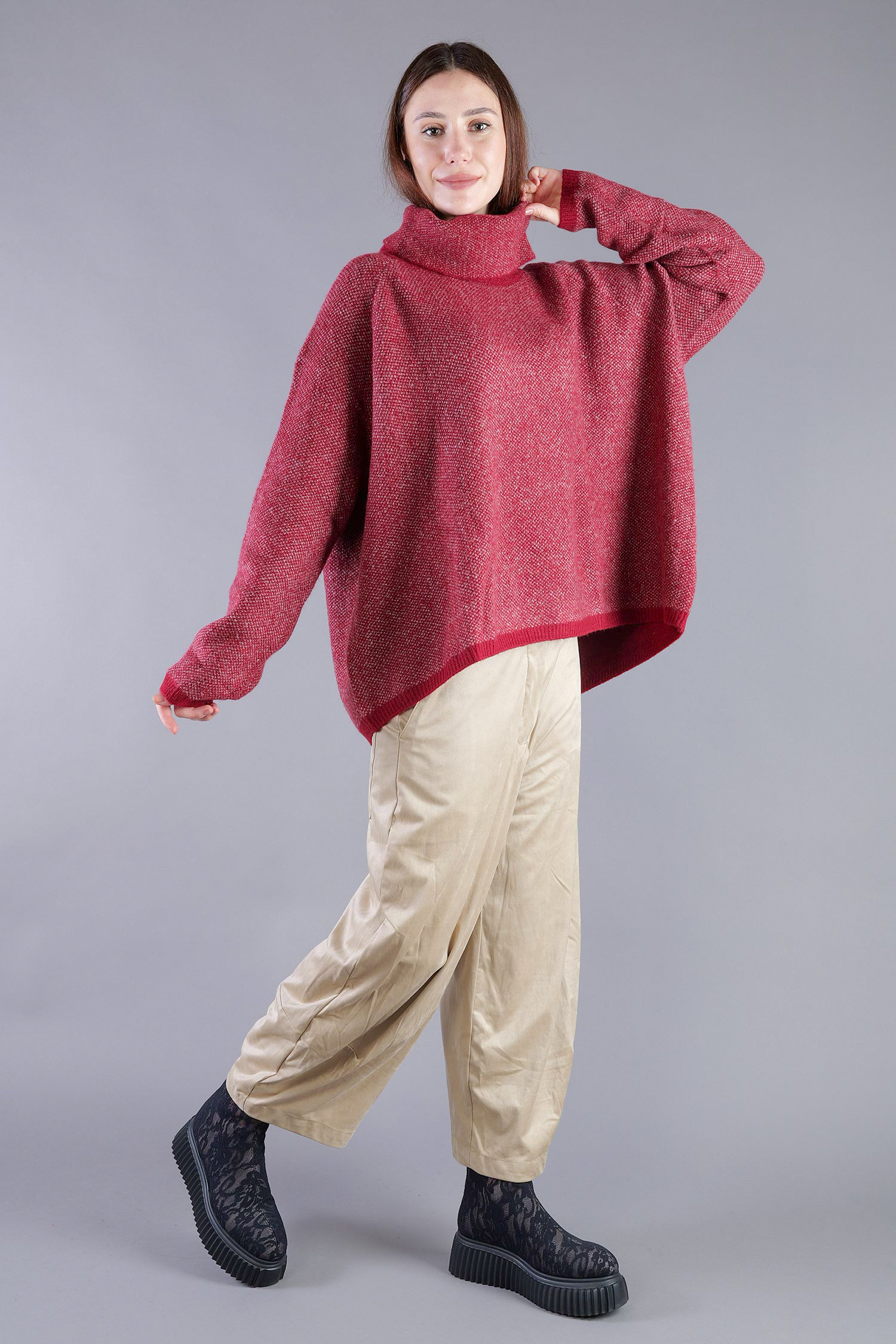 Strickpullover - Lava crystal jacquard - 2263270702