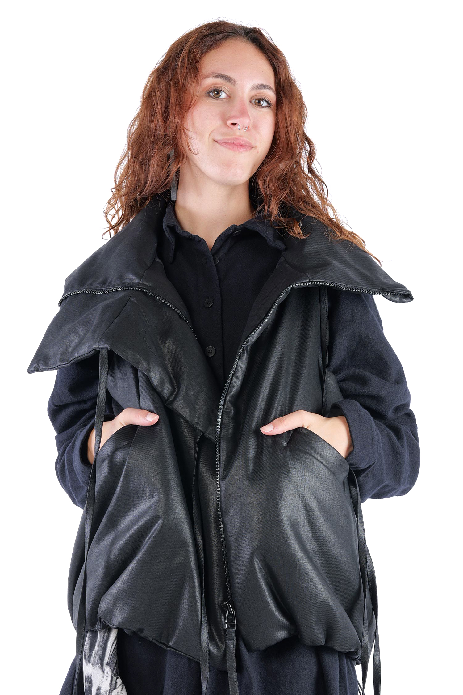 Wattierte Weste - Black coated - Boa