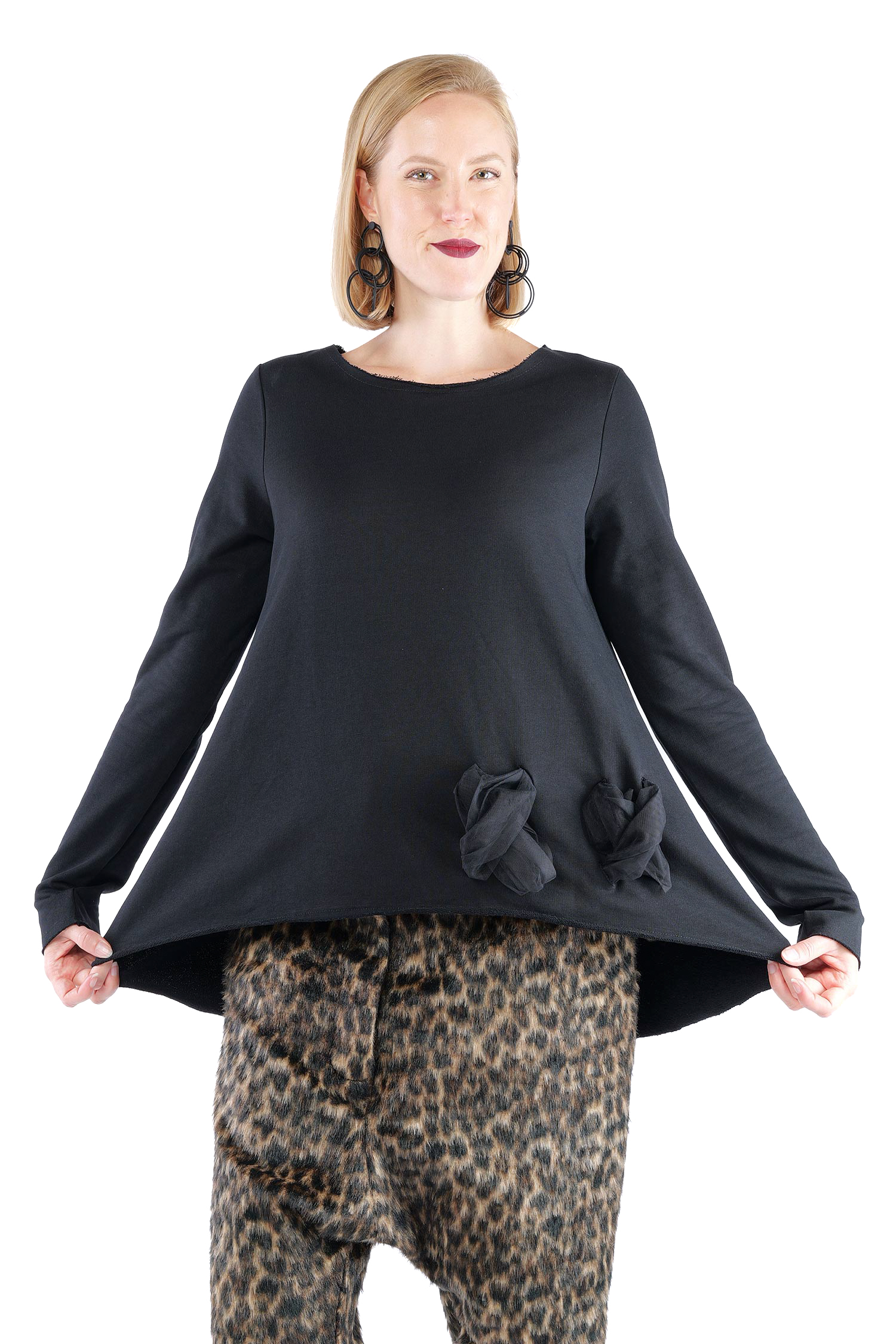 A-line pullover - Black - 2126