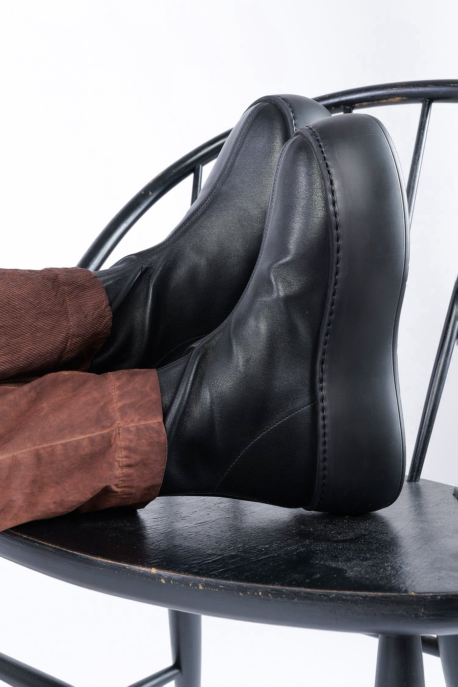 Plateau Boots - Schwarz - Vibe Stretch