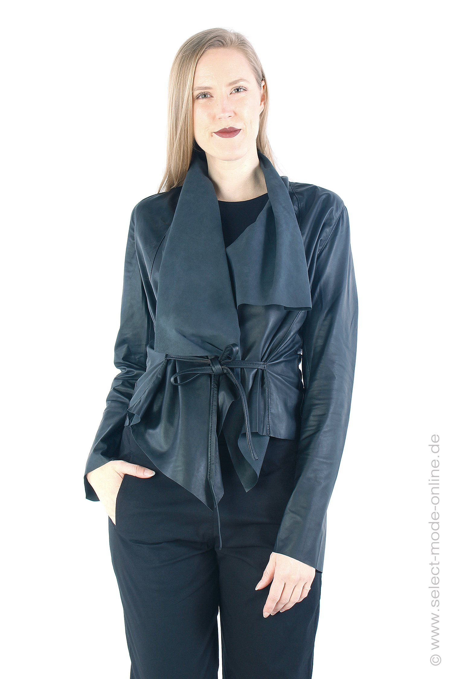 Light leather jacket - Black - SA-Paola