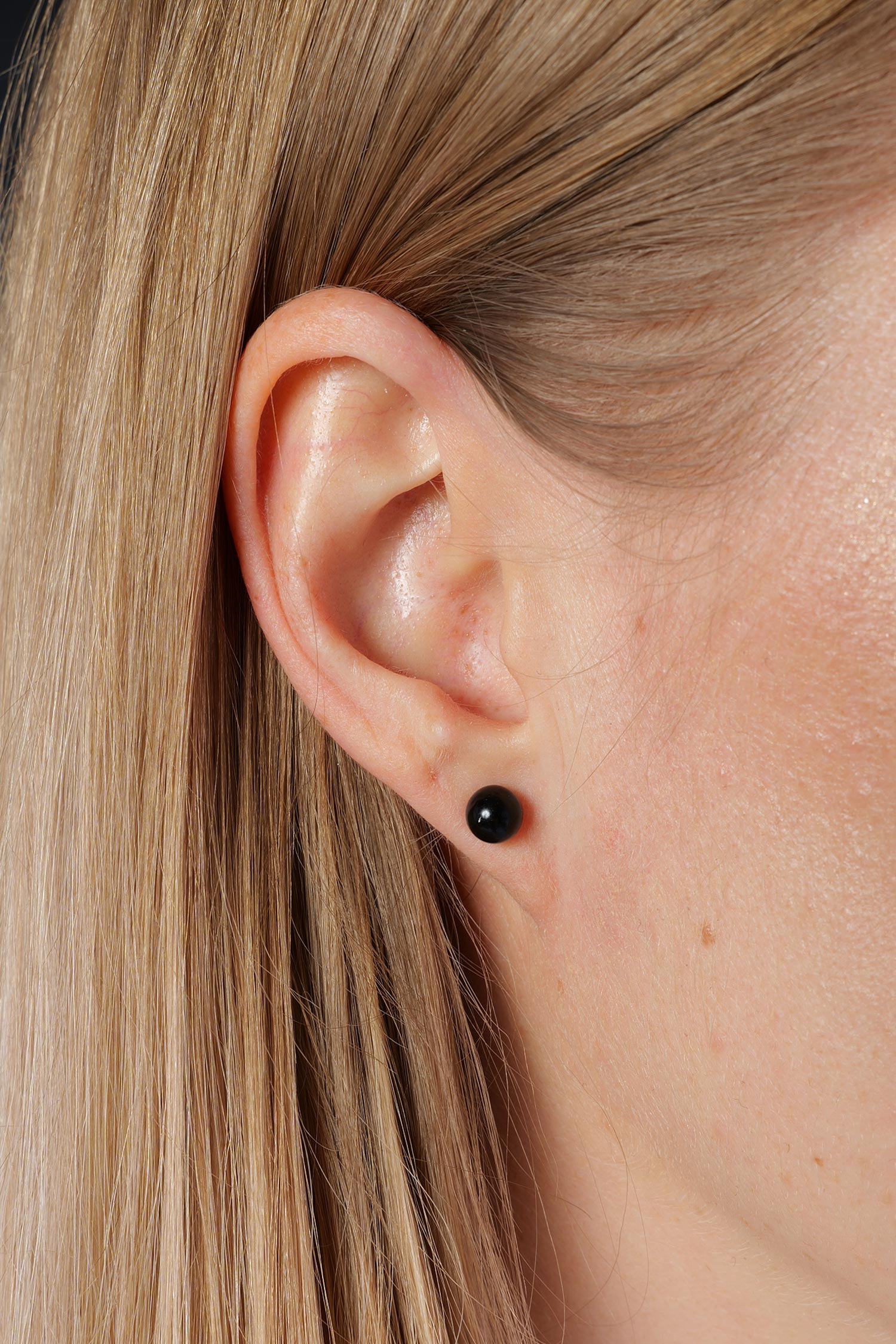 Onyx Ohrstecker 6mm 