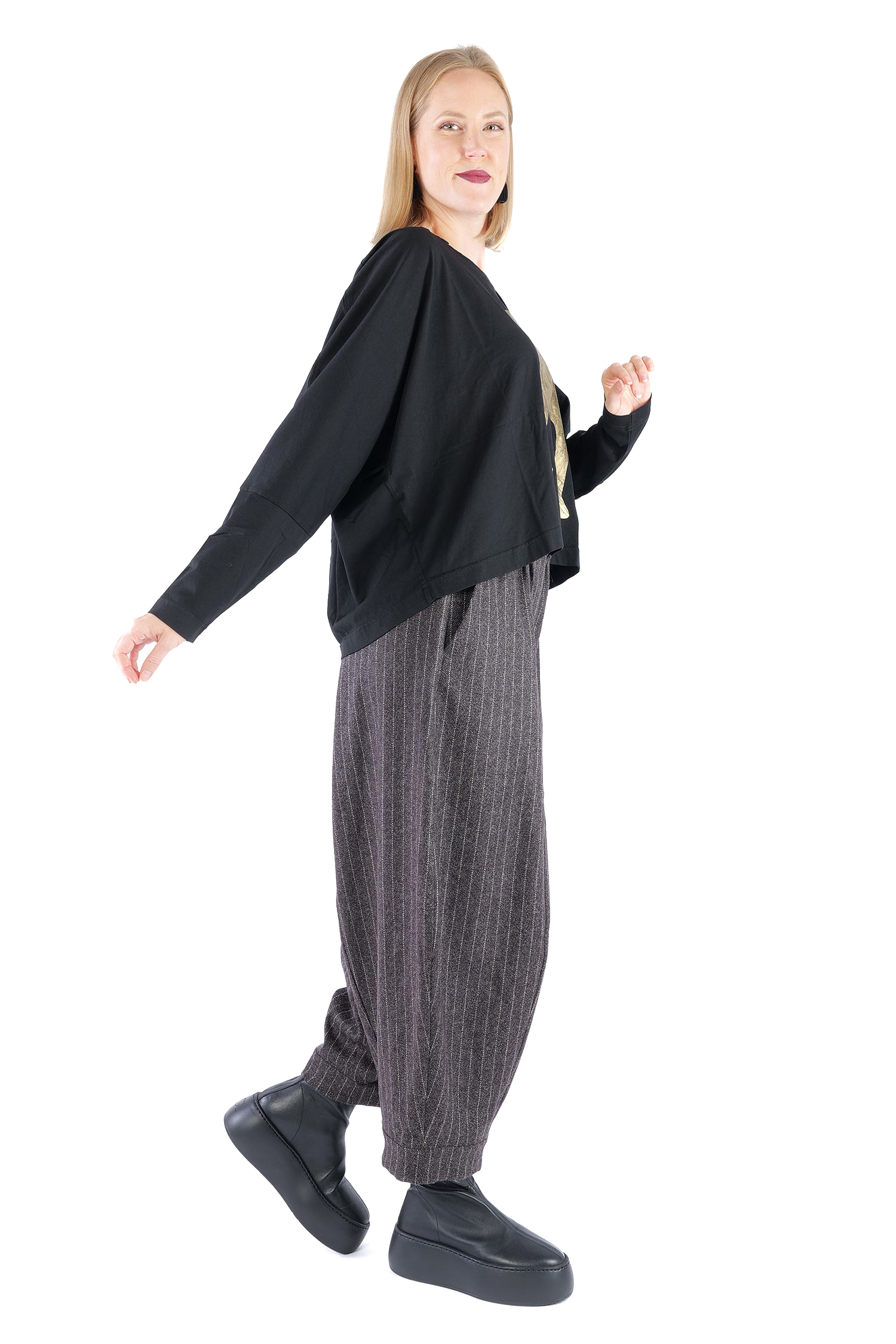 Oversize Pullover - Black print - 2261300504