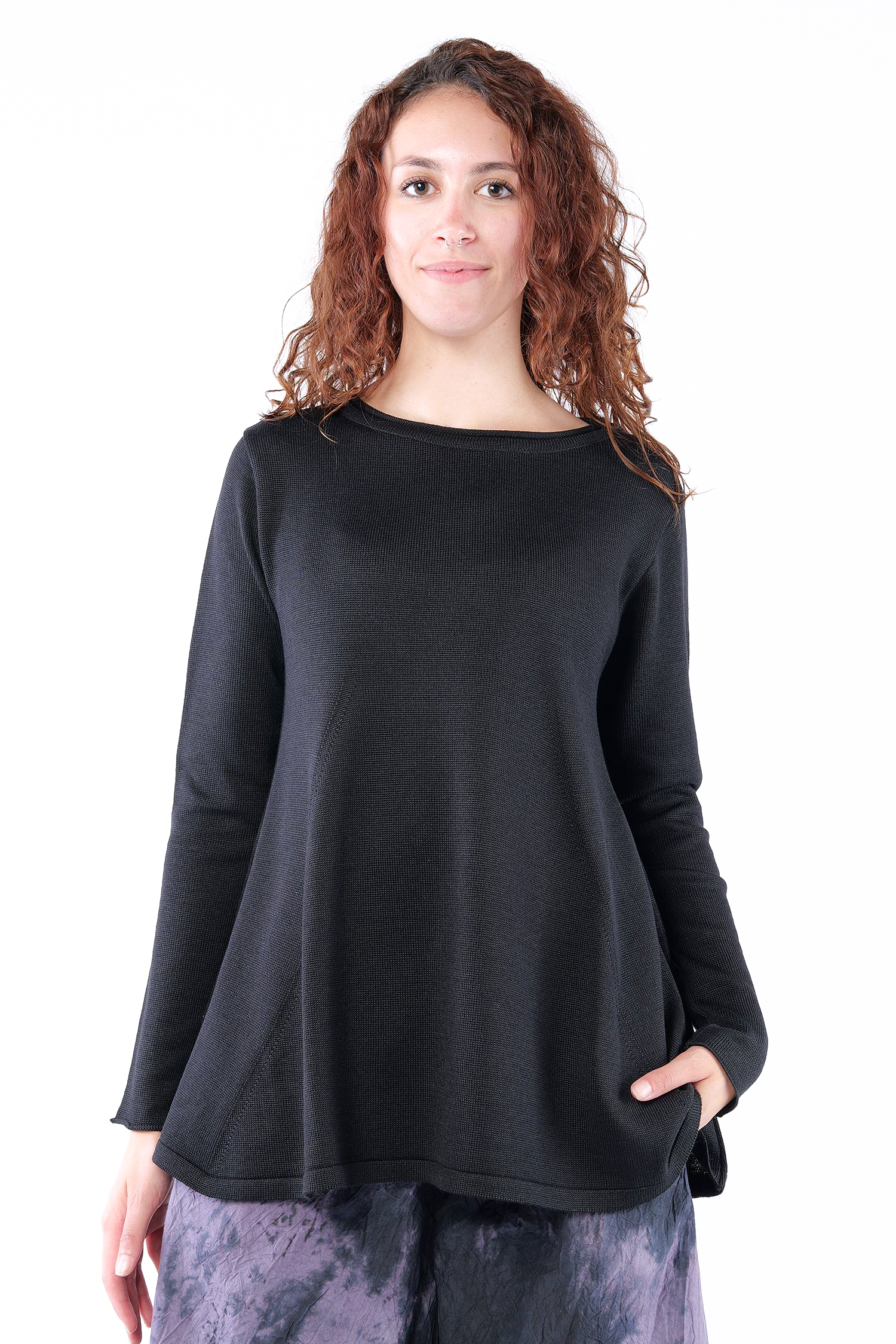 A-Linien Pullover - Schwarz - 26.2-KHG415