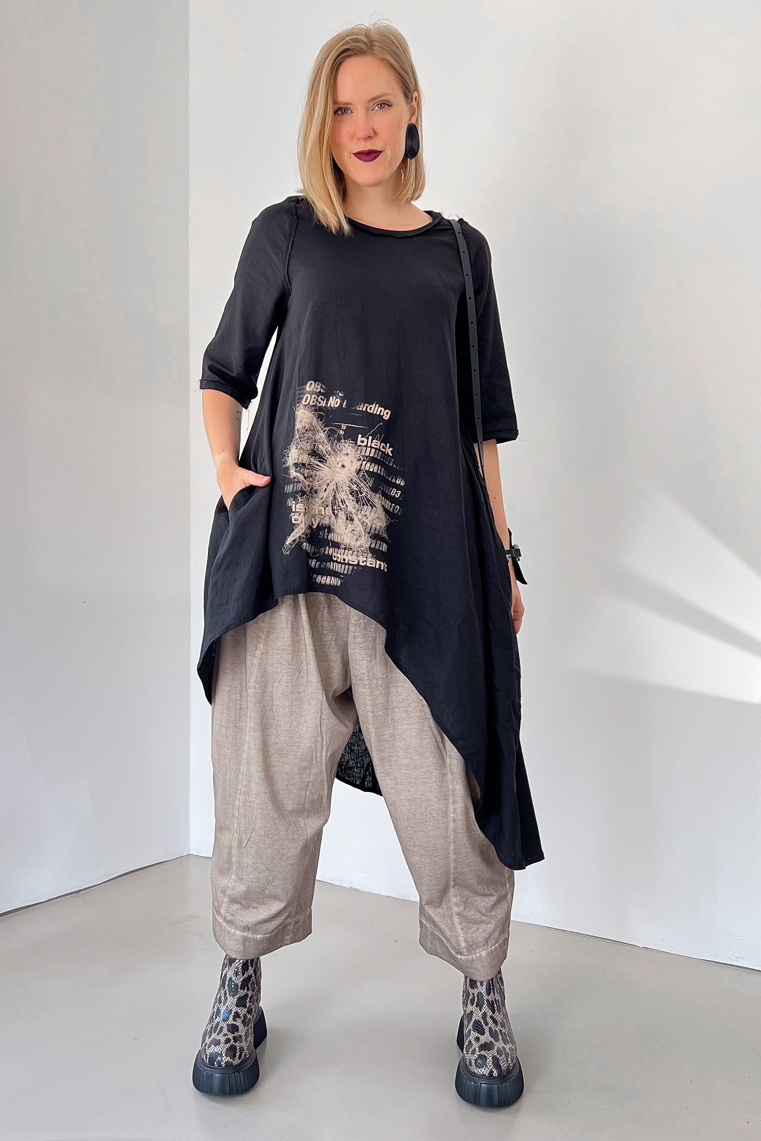 Tulpige Jerseyhose - Sand old dye - Borso
