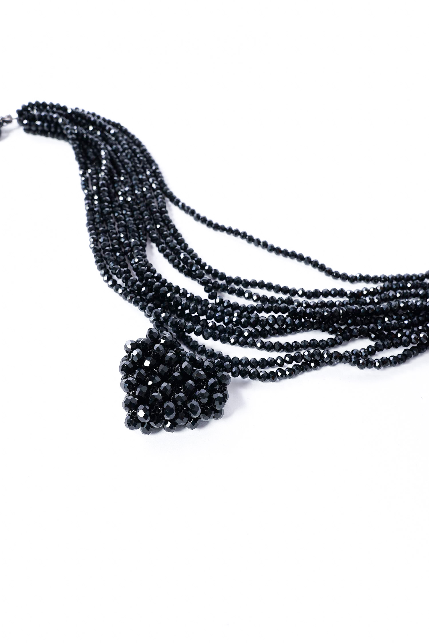 Herz-Kette - Schwarz - 1571