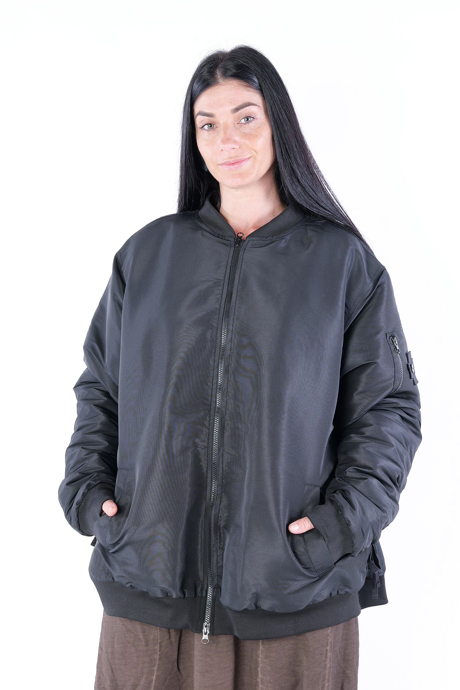 Bomberjacke - Schwarz - 8006