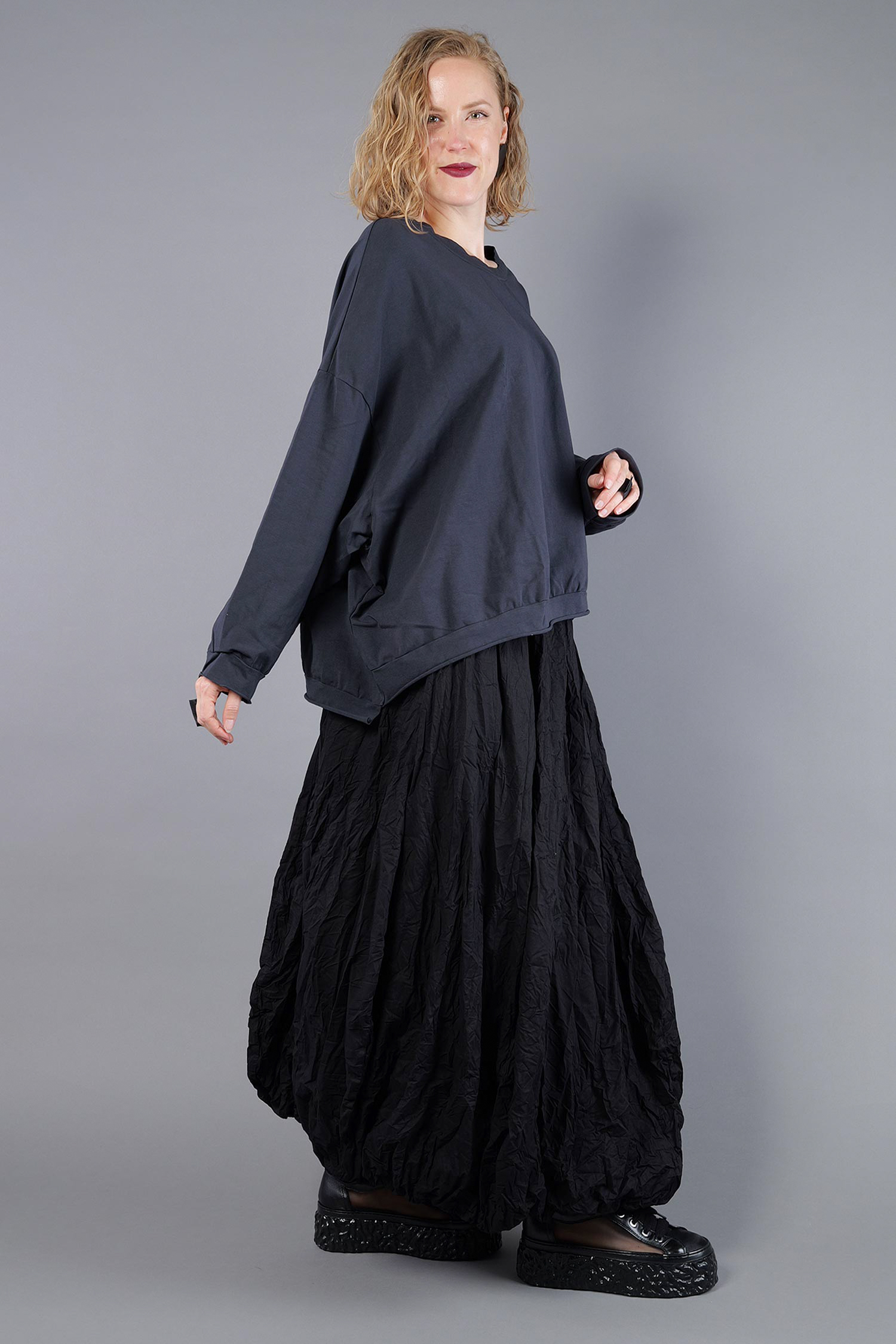 Oversize Jerseypullover - Satt - Handcare