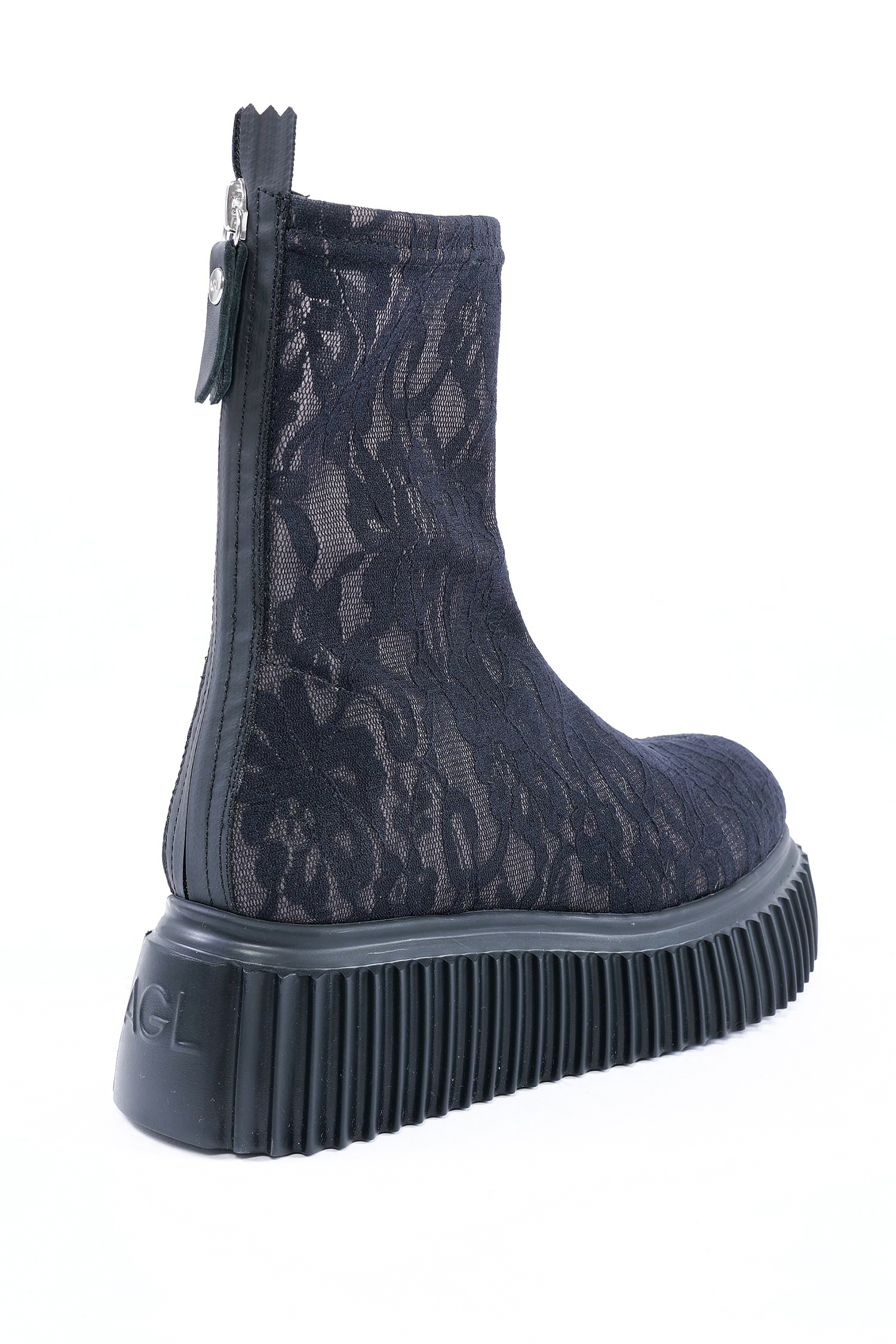 Stiefelette aus Spitze - Schwarz - Mirabel
