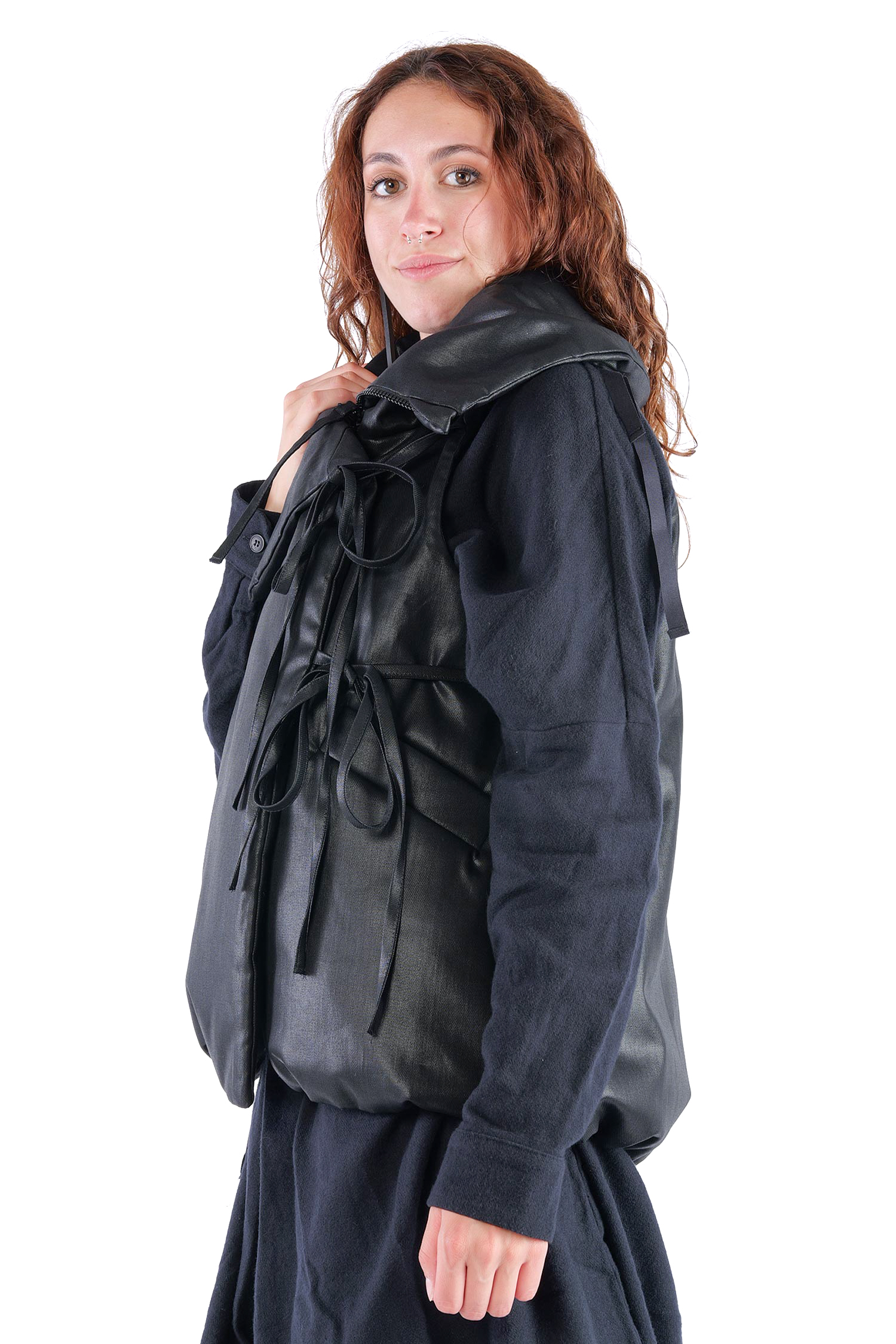 Wattierte Weste - Black coated - Boa