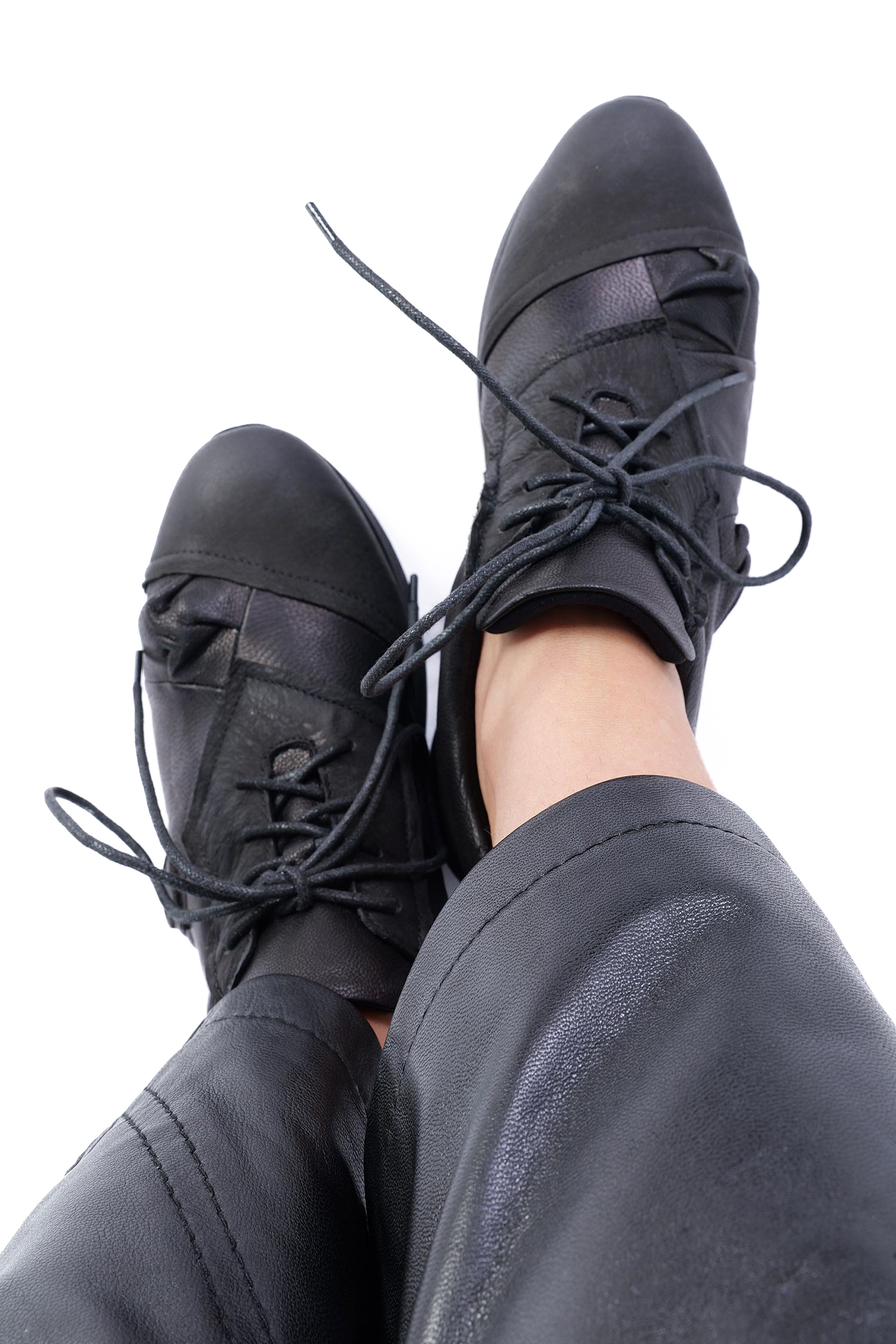 Leder Sneaker - Schwarz - Oliver