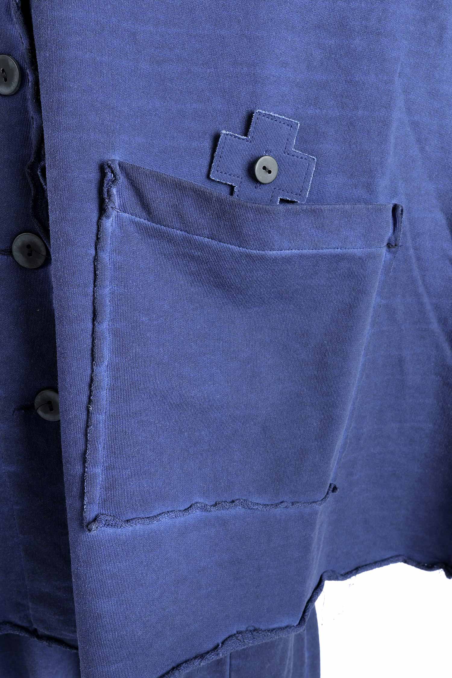 Oversize Sweatjacke - Ocean - 2129