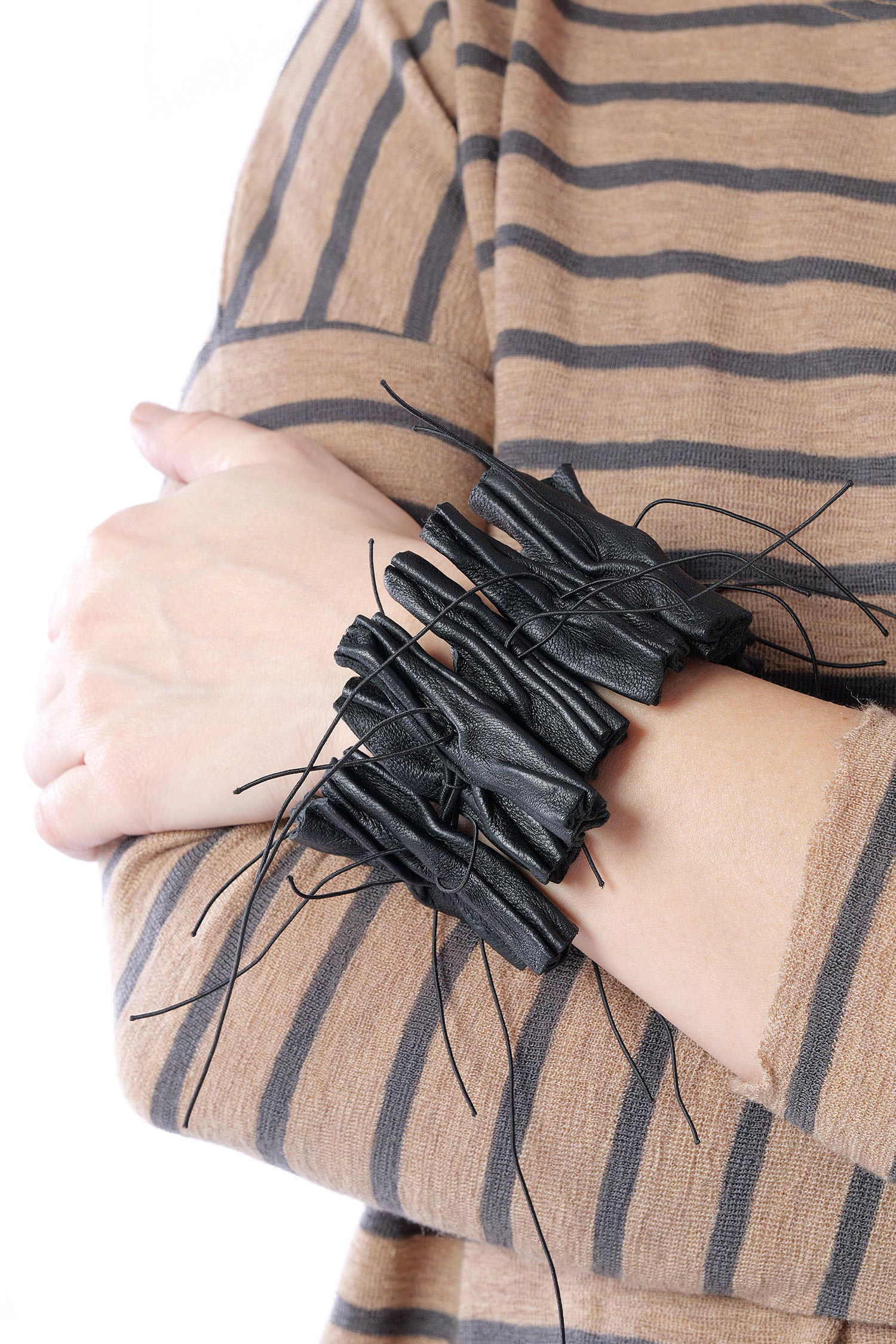 Lederarmband - Schwarz - A.Circe