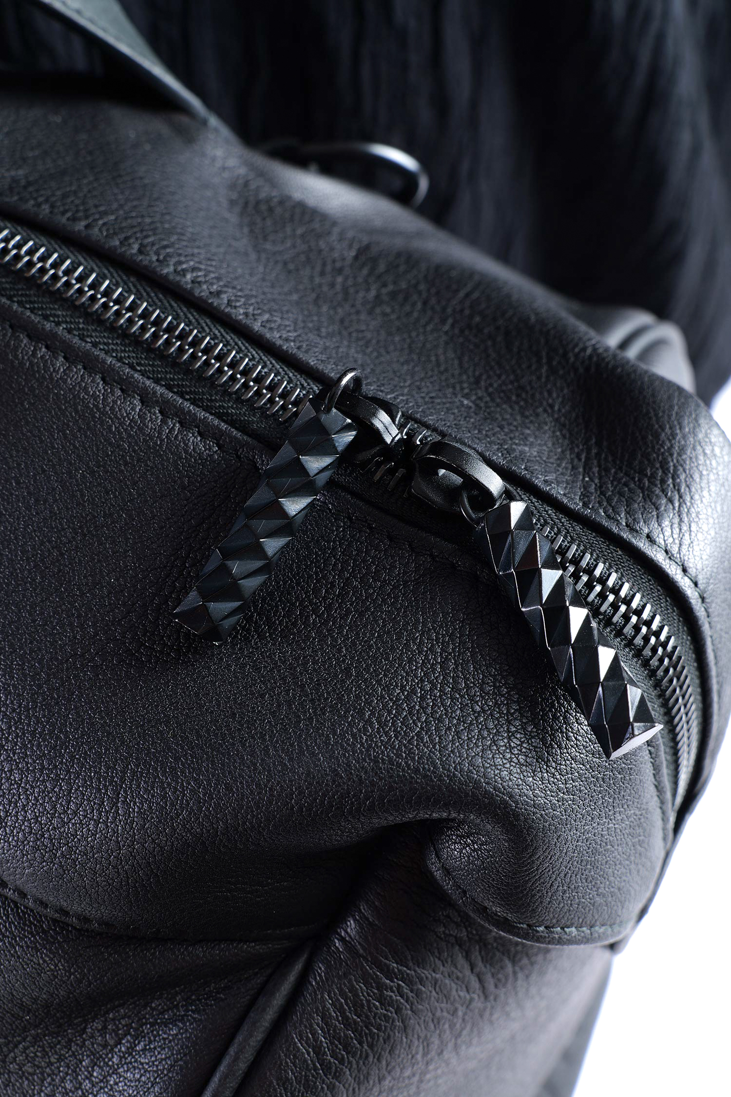 Große Ledertasche - Schwarz - Weekender
