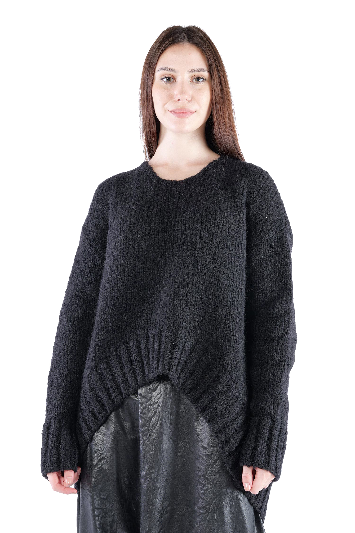 Oversize Strickpullover - Schwarz - Frantic