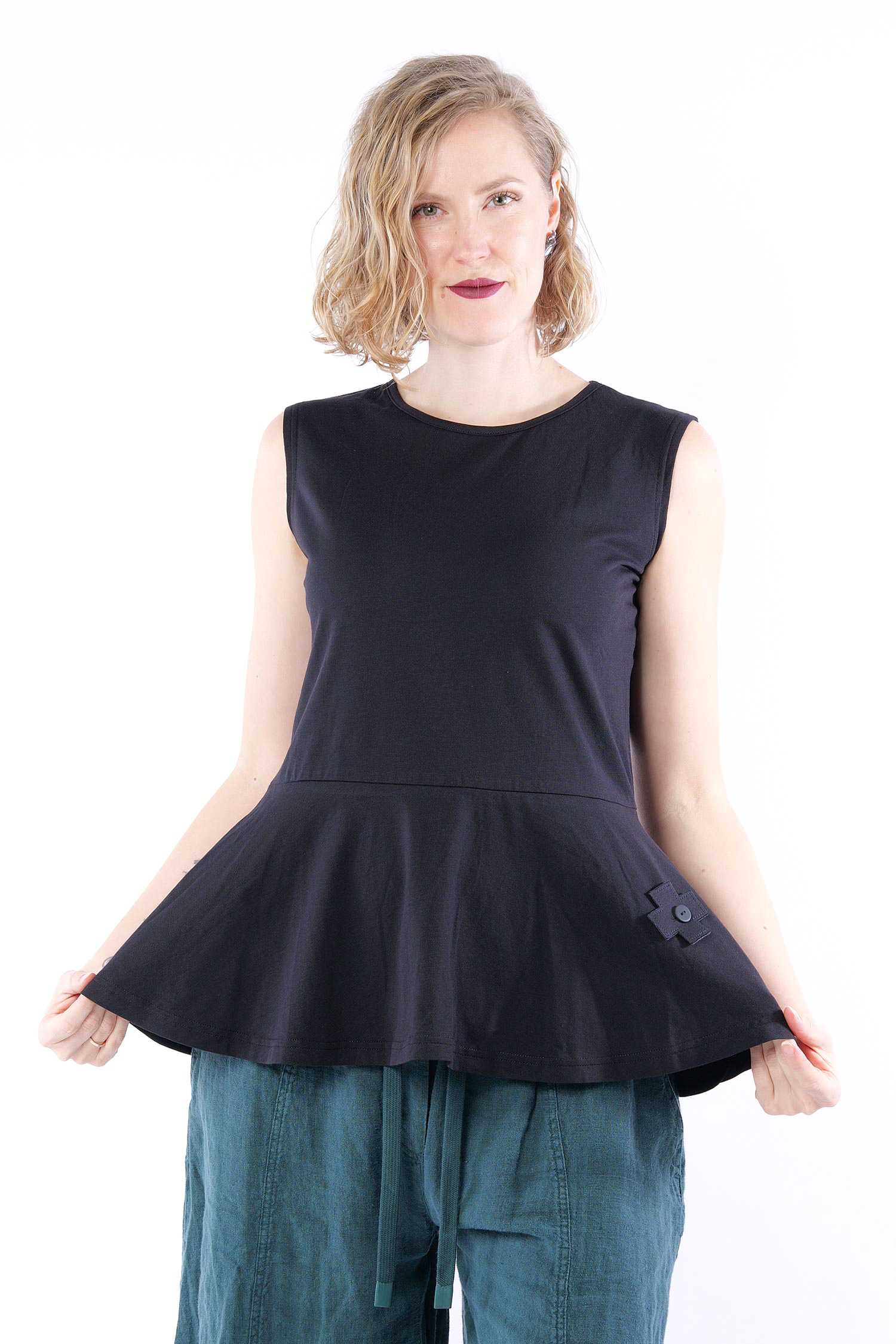 Jerseytop - Schwarz - 5077