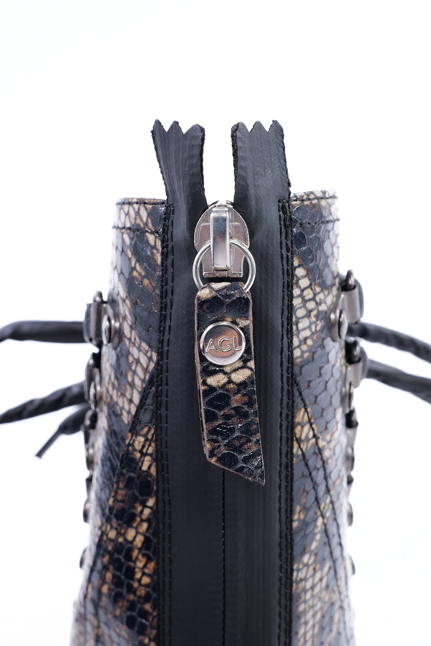 Schnür-Boots - Leo / Taupe-Nero - Dromo