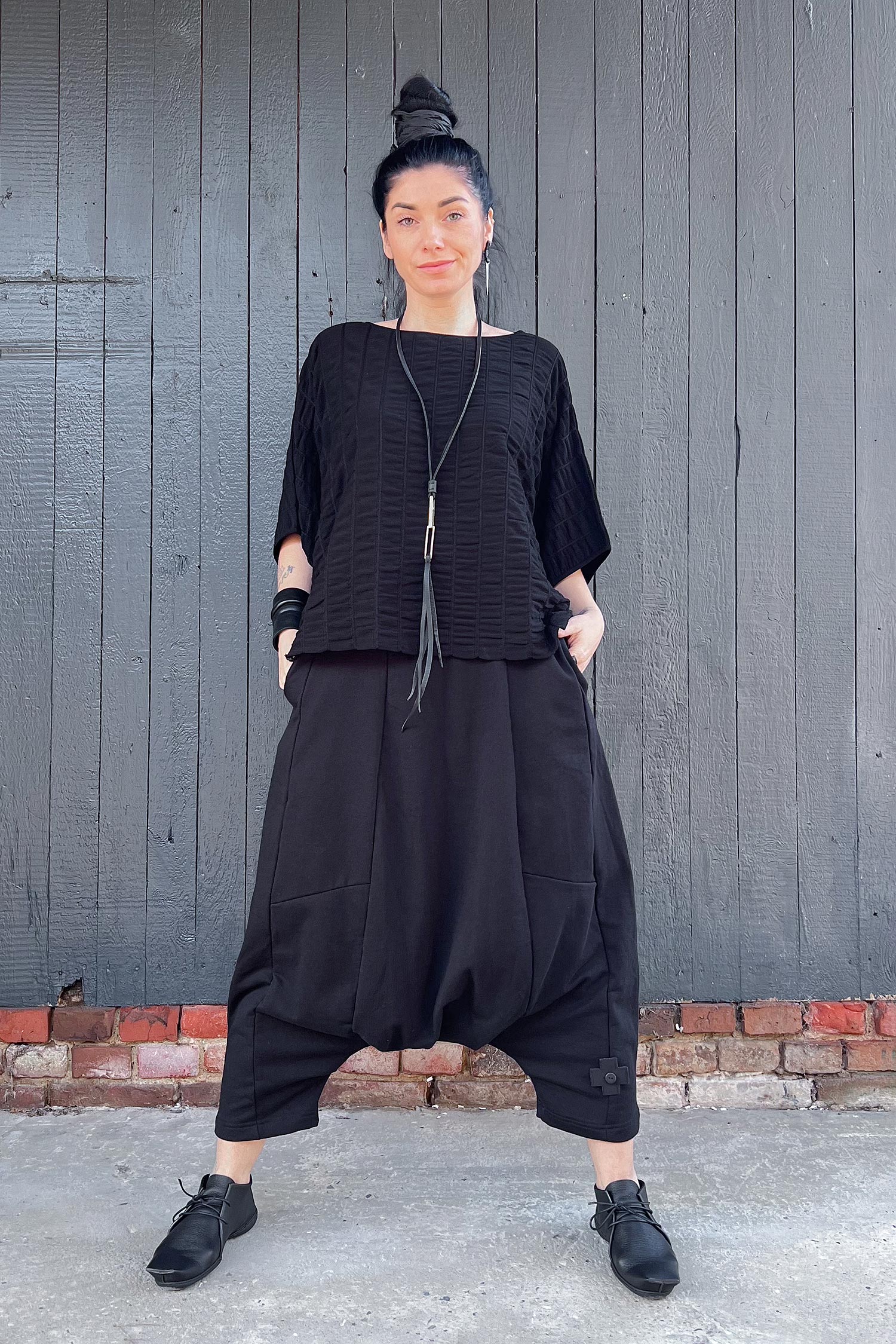 Harem pants - black - 1087