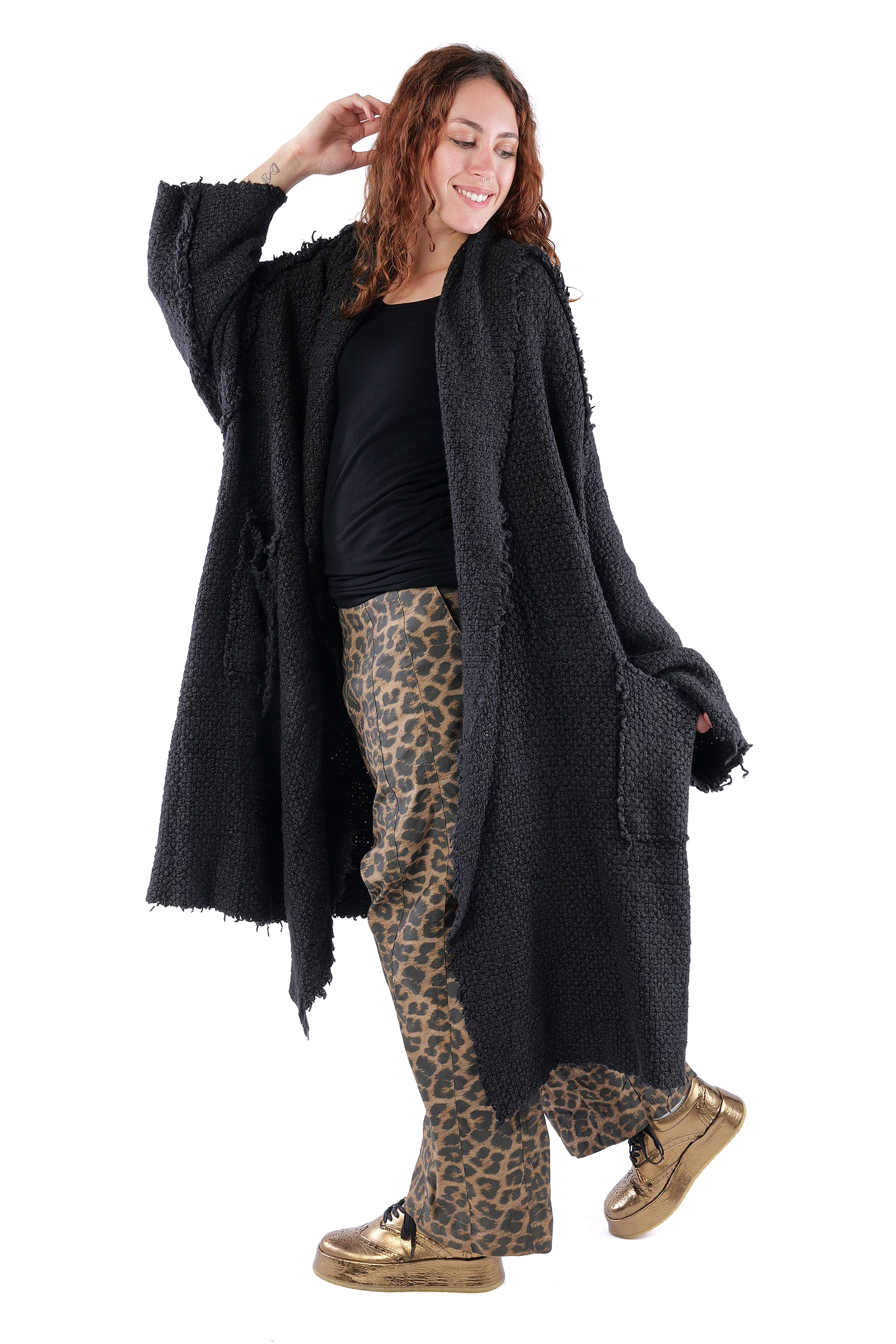 Silk coat - Black - 2262627204