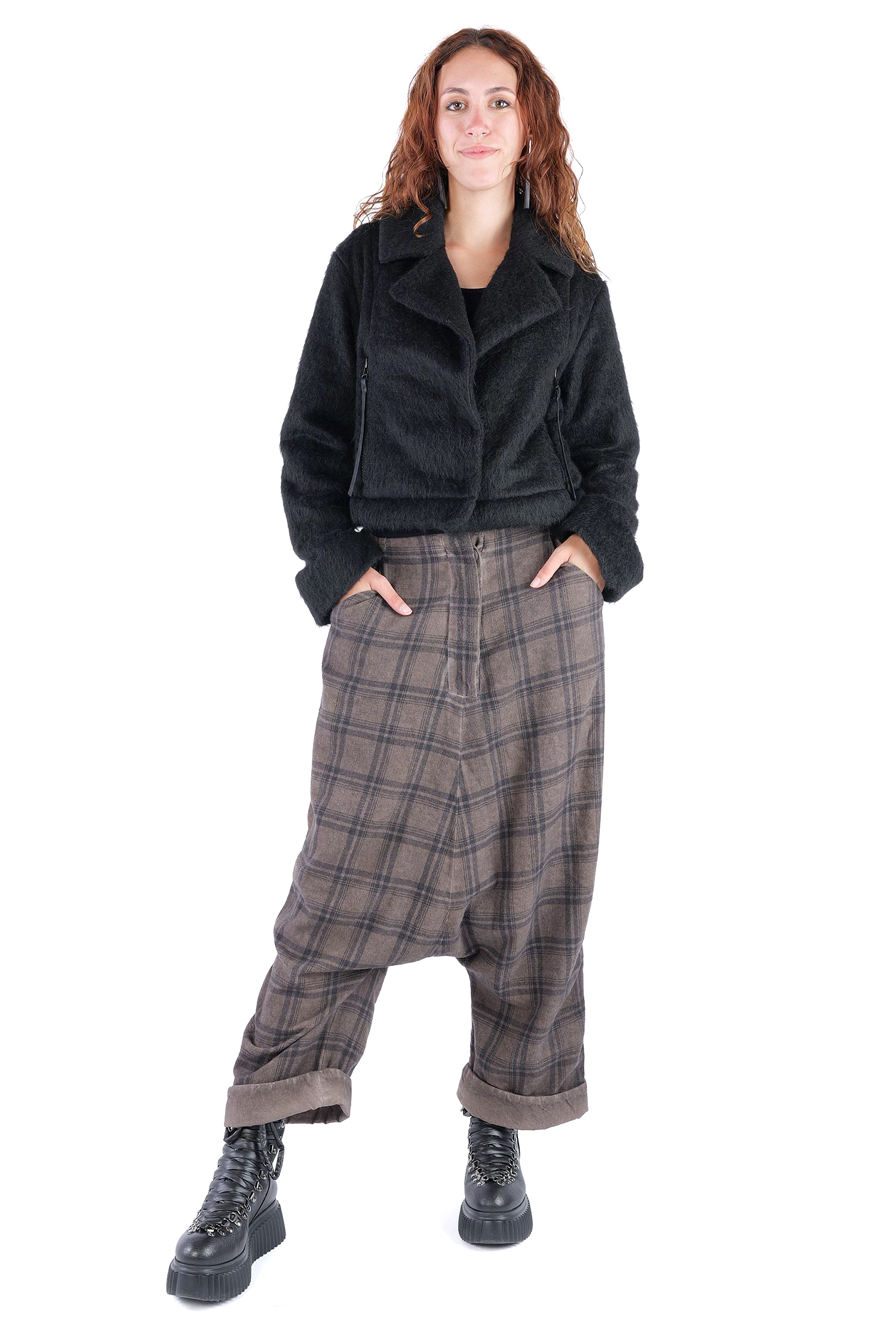 2-in-1 Wintermantel - Black faux fur/Black - Formers