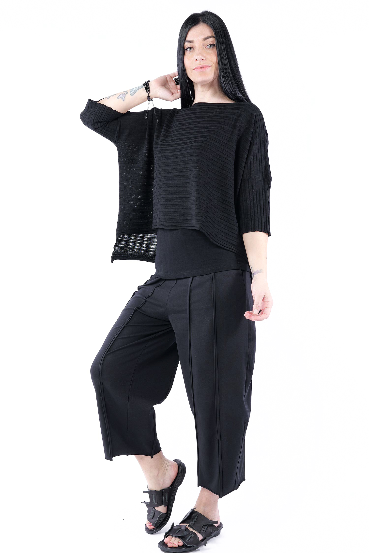 Feinstrickpullover - Schwarz - 26.1-KH050