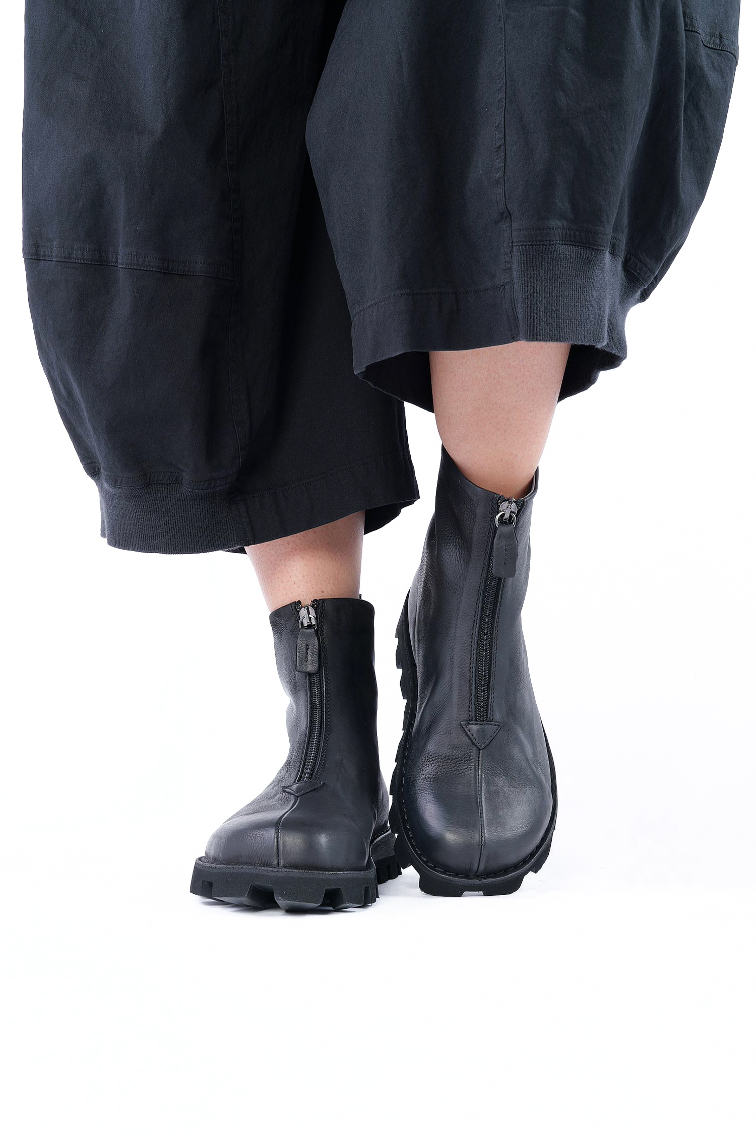 Boots mit Reißverschluss - Schwarz - 9230