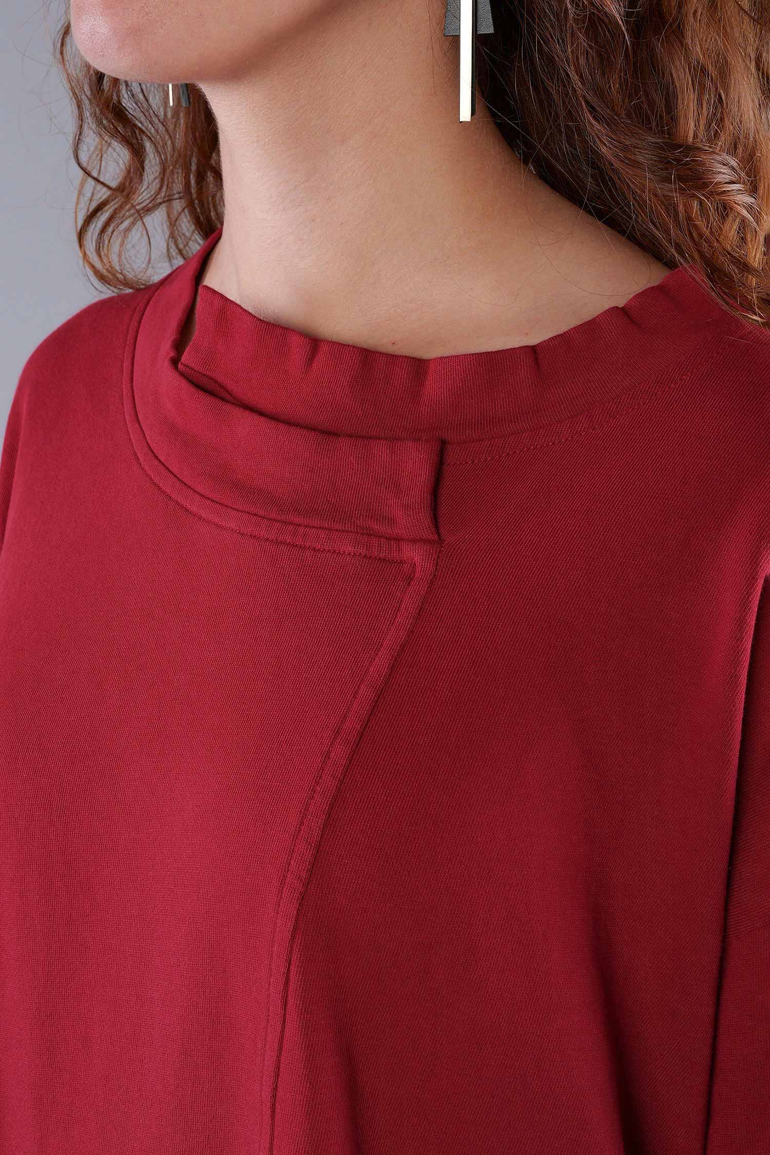 Asymmetrischer Sweater - Lava - 2263290501