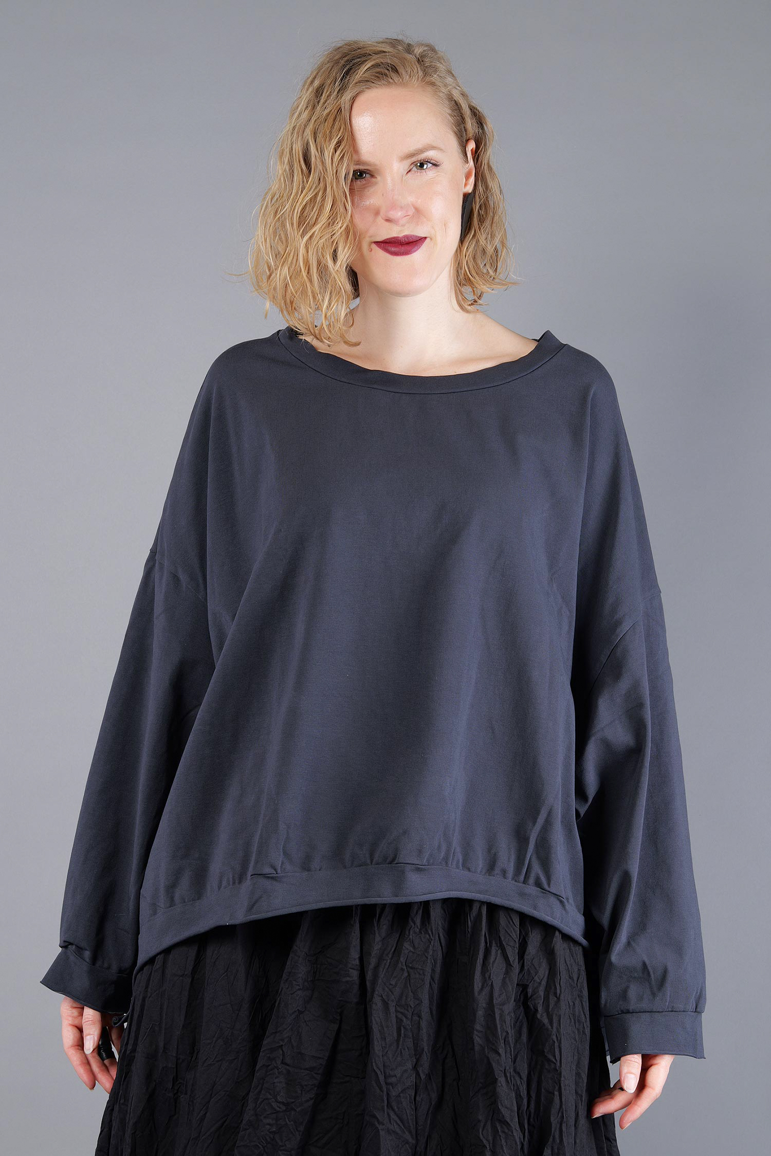Oversize Jerseypullover - Satt - Handcare