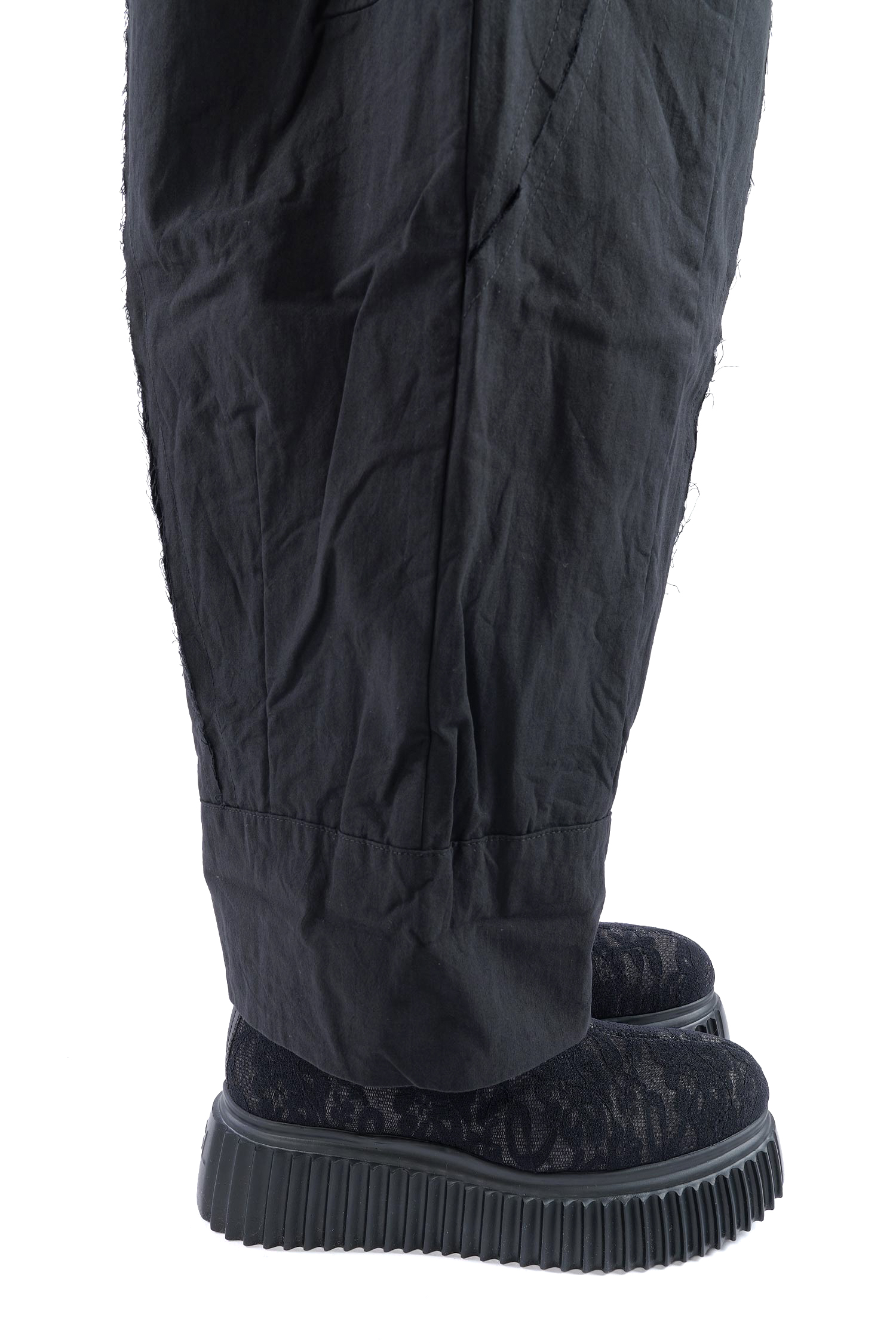 Hose mit Ziernähten - Schwarz - Dotto