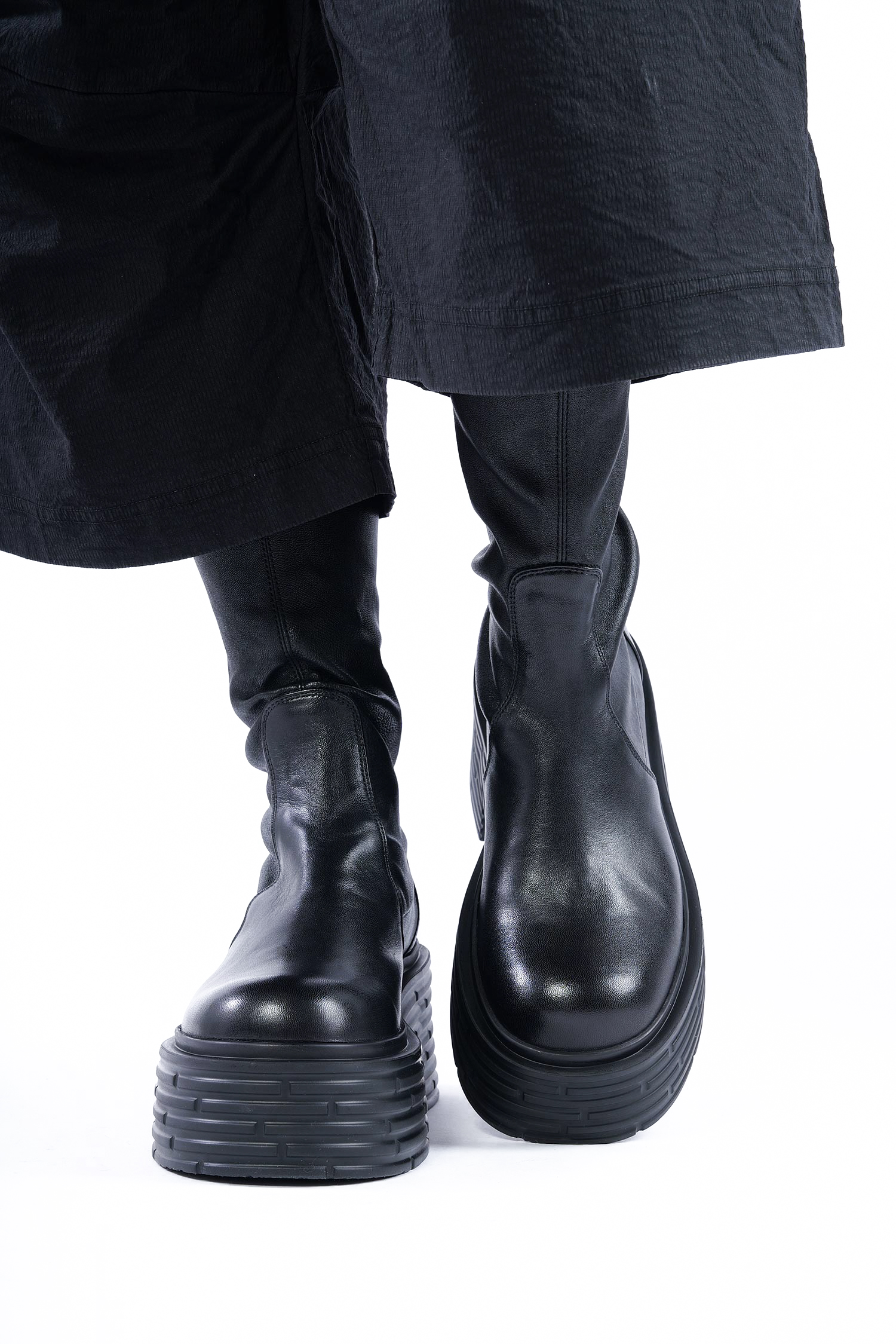 Stretch Stiefelette - Schwarz - Lignes Stretch