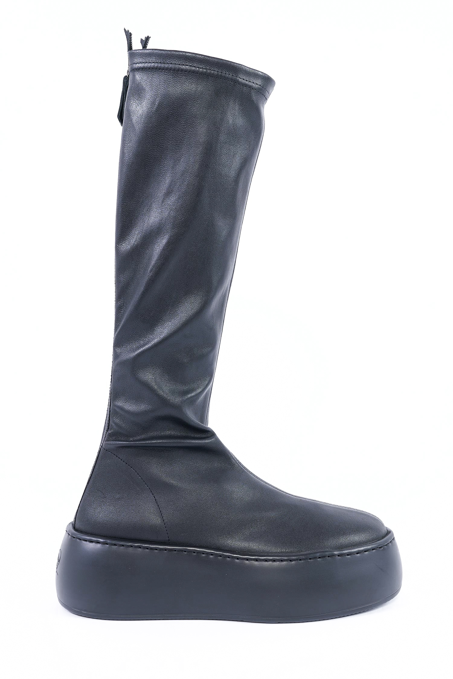 Stretchleder Boots - Schwarz - Vibe Boot