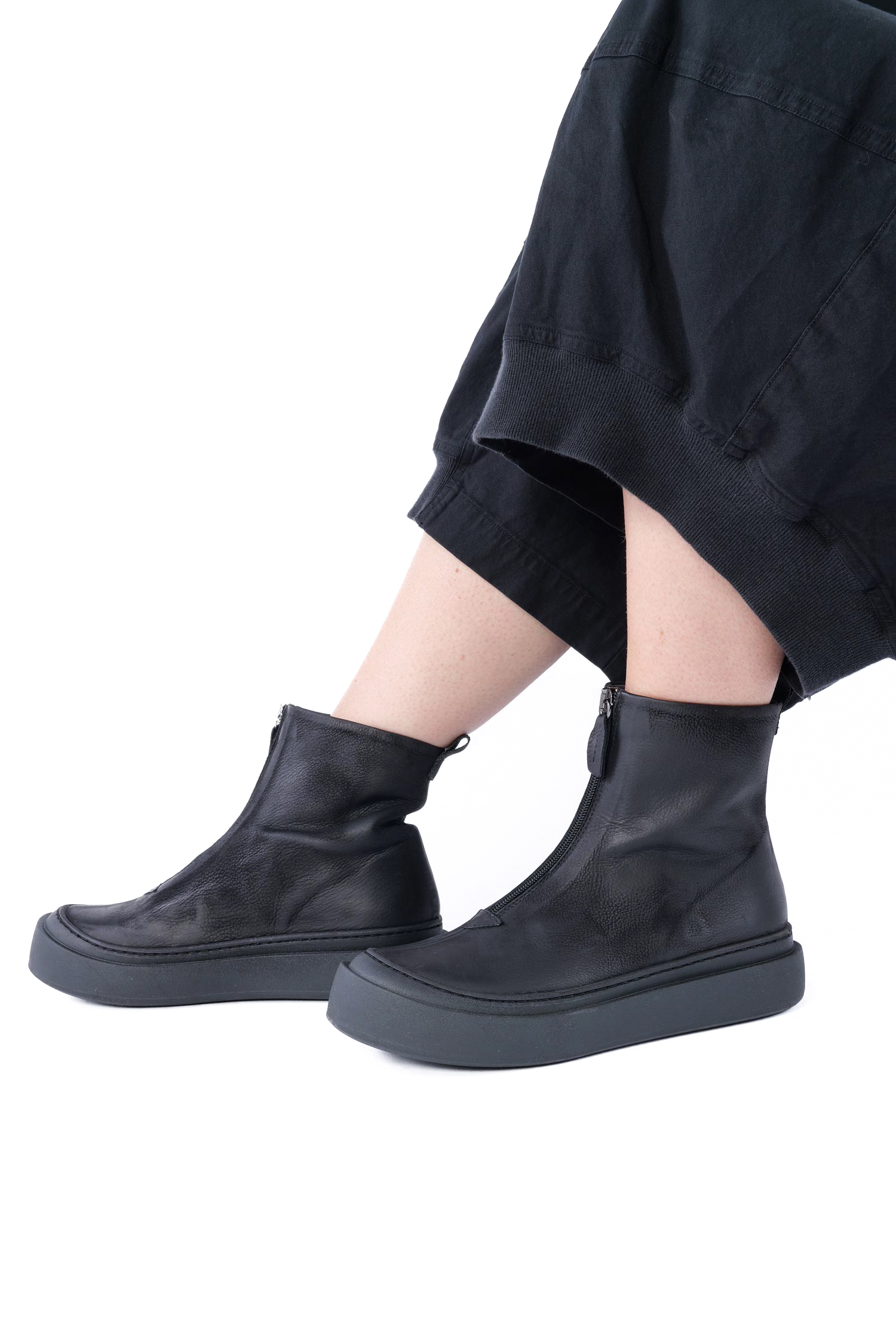 Boots mit Reißverschluss - Schwarz - 8283