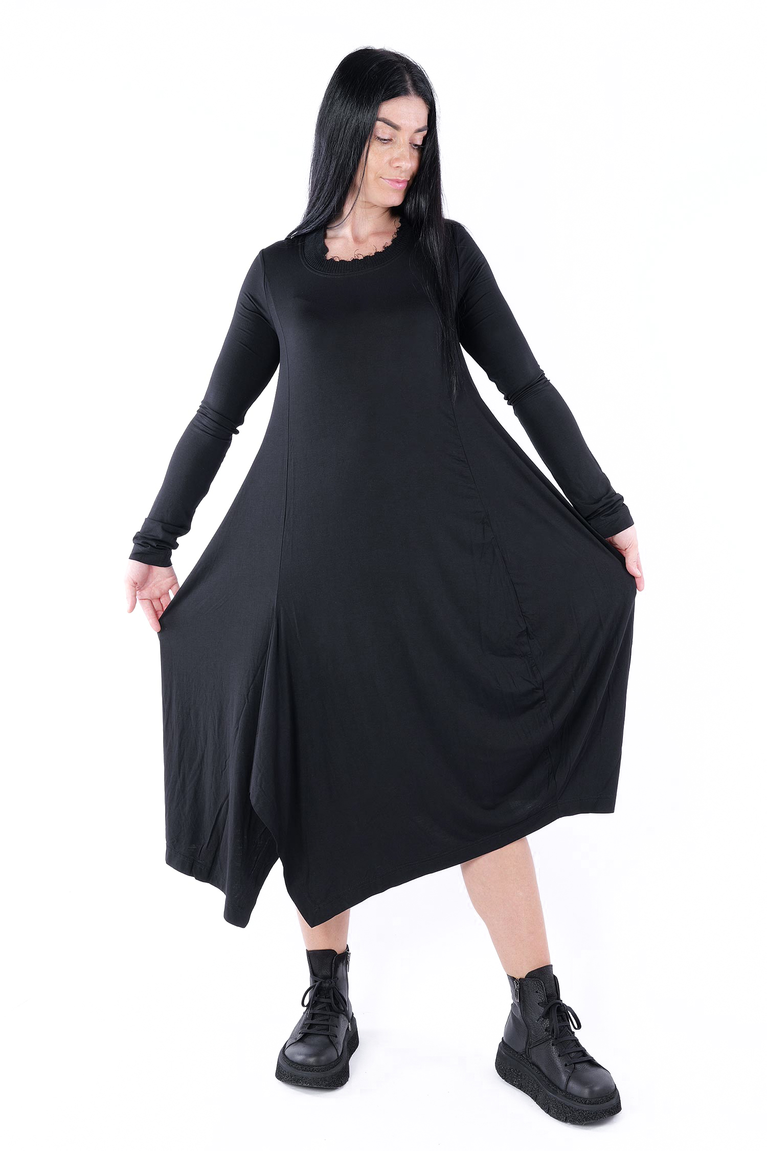 Jersey Kleid - Schwarz - 2251700905