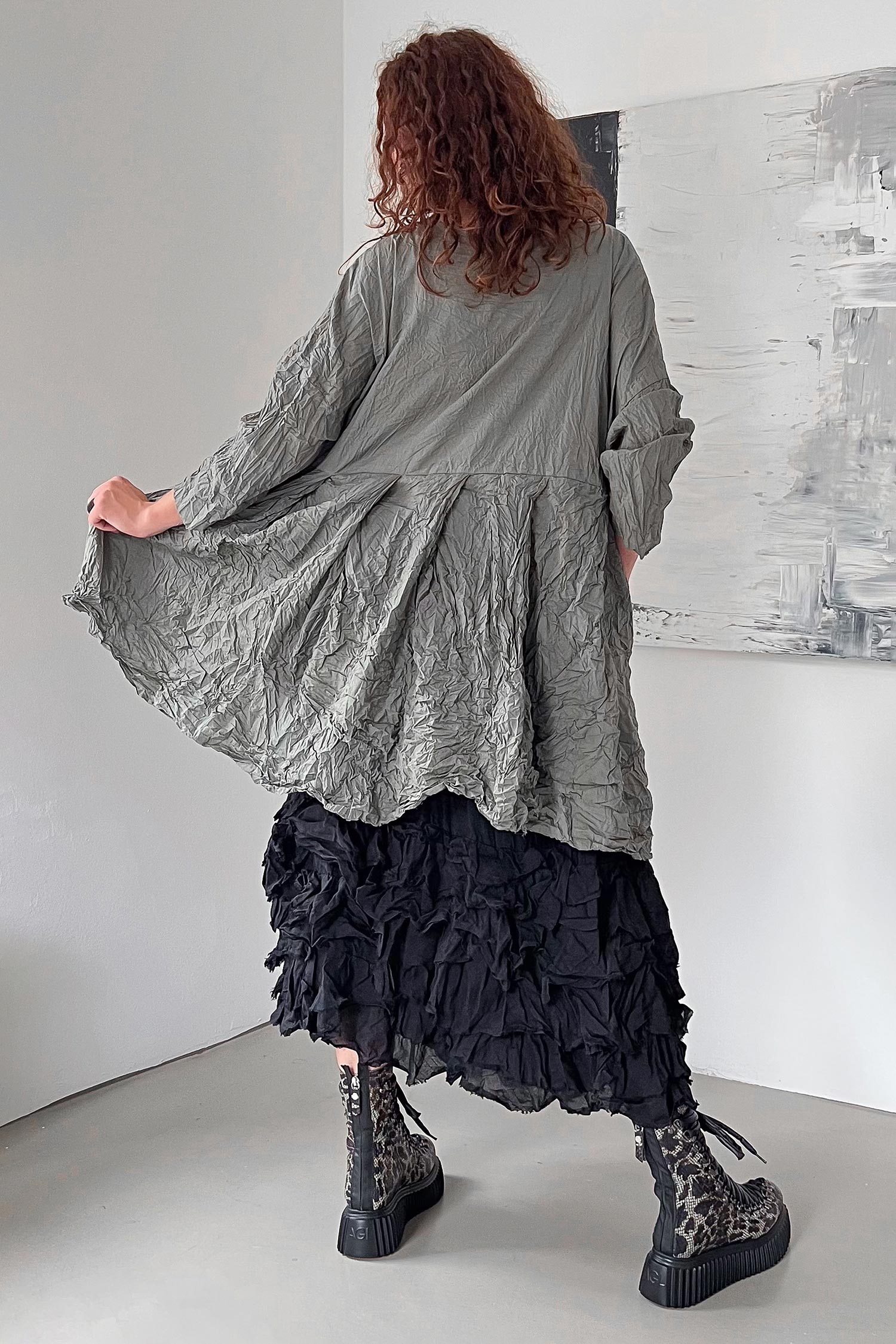Crinkled tunic - Mimos - Slowgold