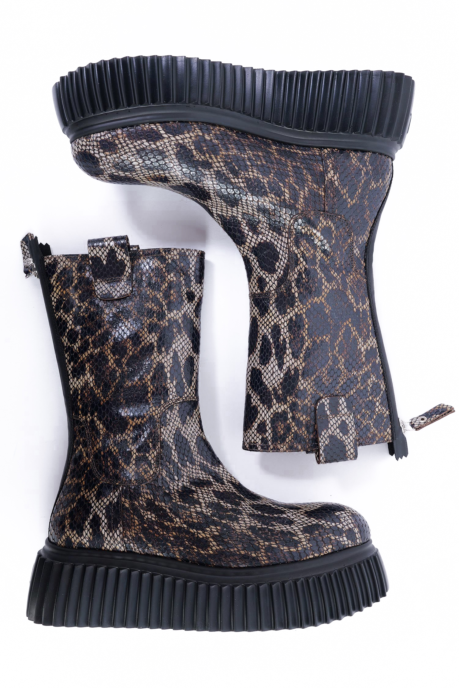 Leo Stiefeletten - Leo / Taupe-Nero - Milagros