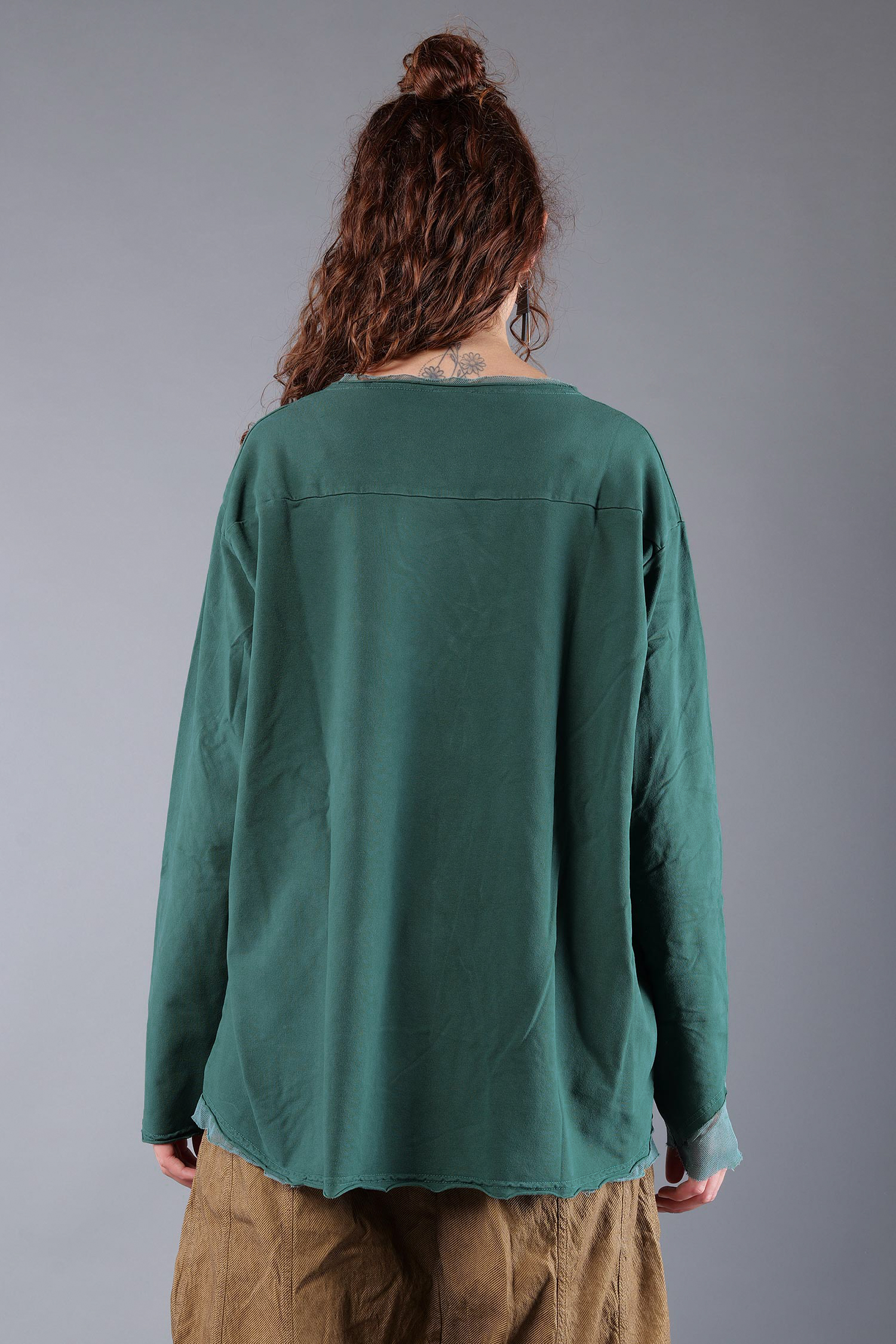 Shirt mit Tüll - Forest - 2263510502