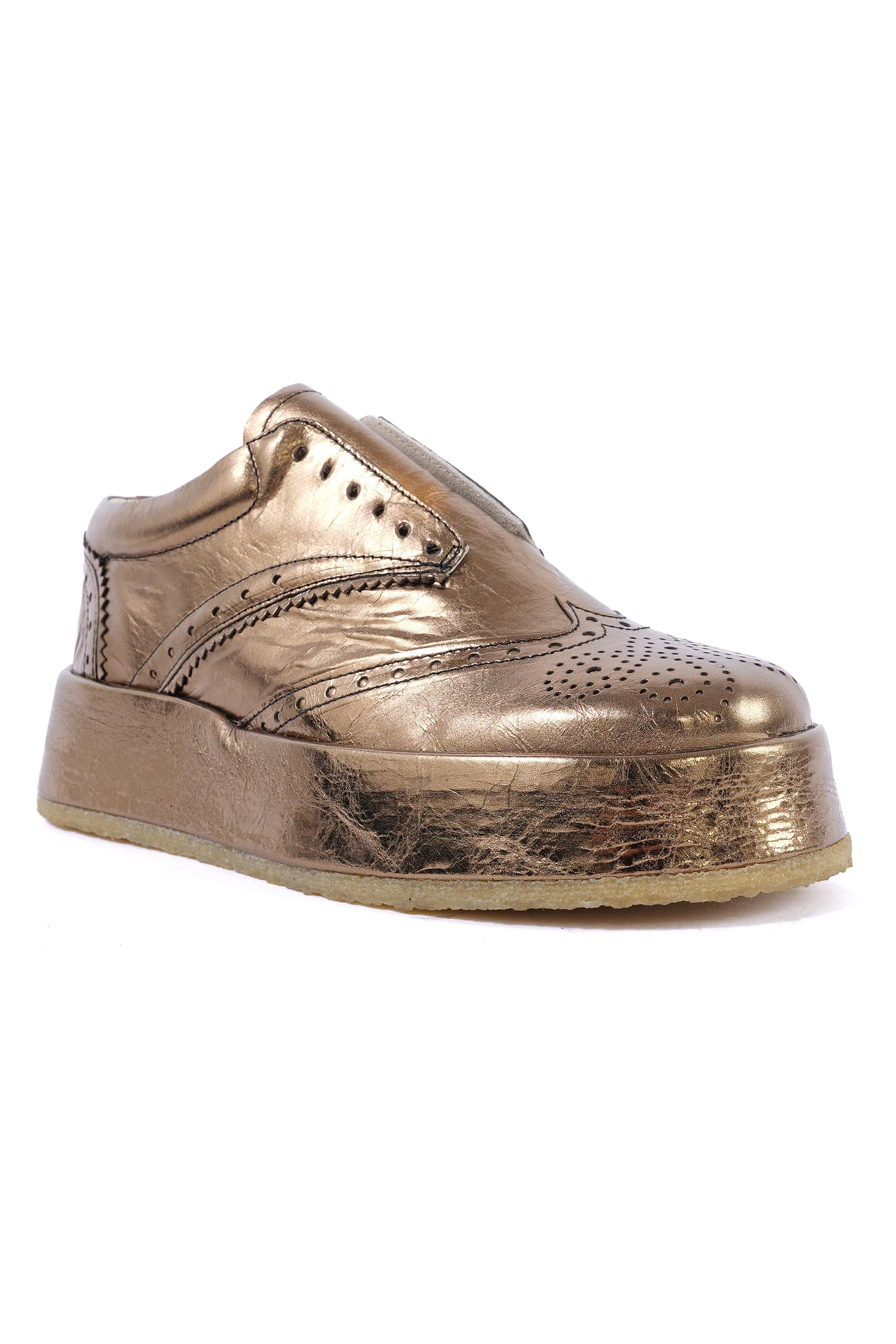 Golden platform sneakers - Gold - 2261985216