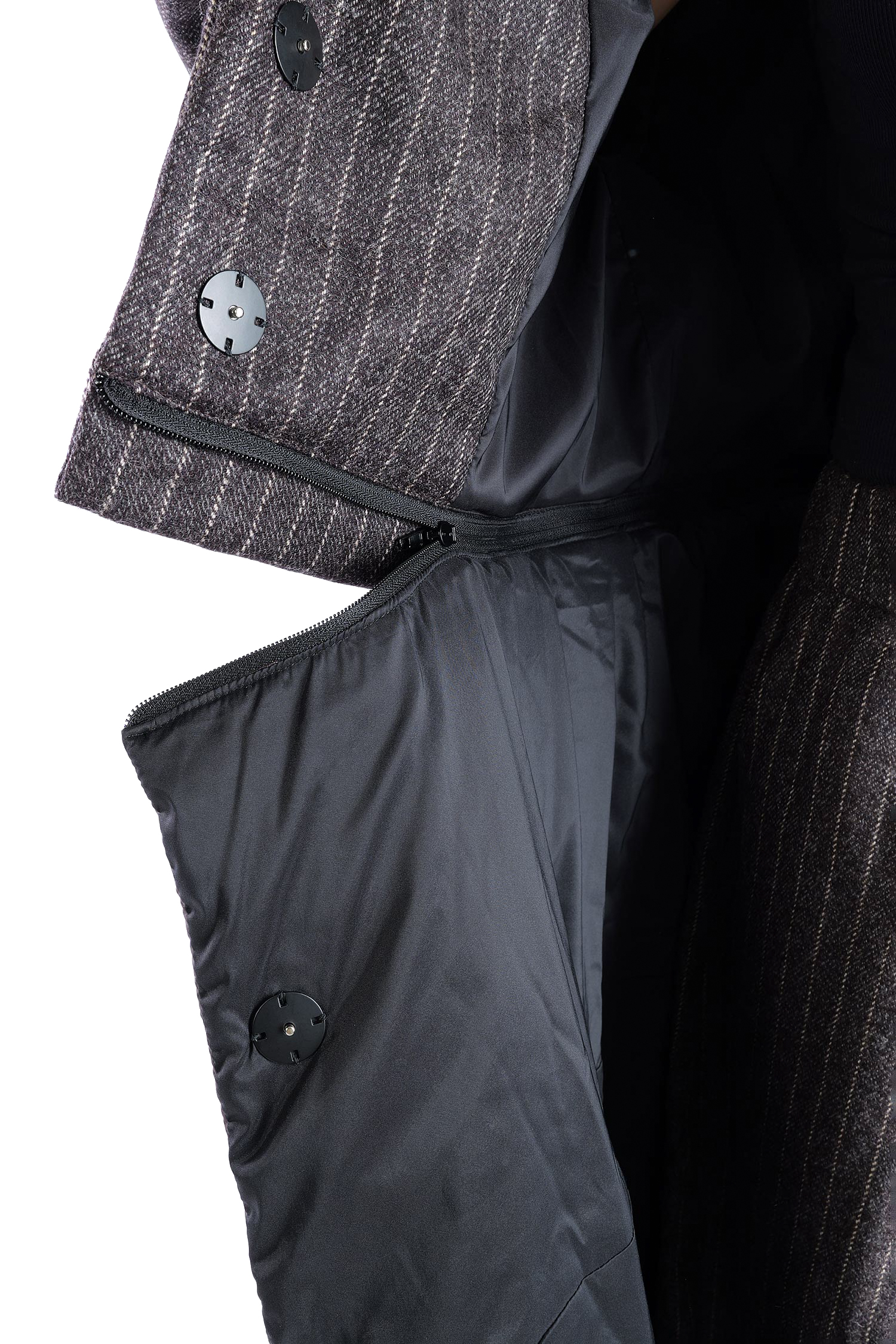2-in-1 Wintermantel - Truffle striped woven/chocolate - Formers