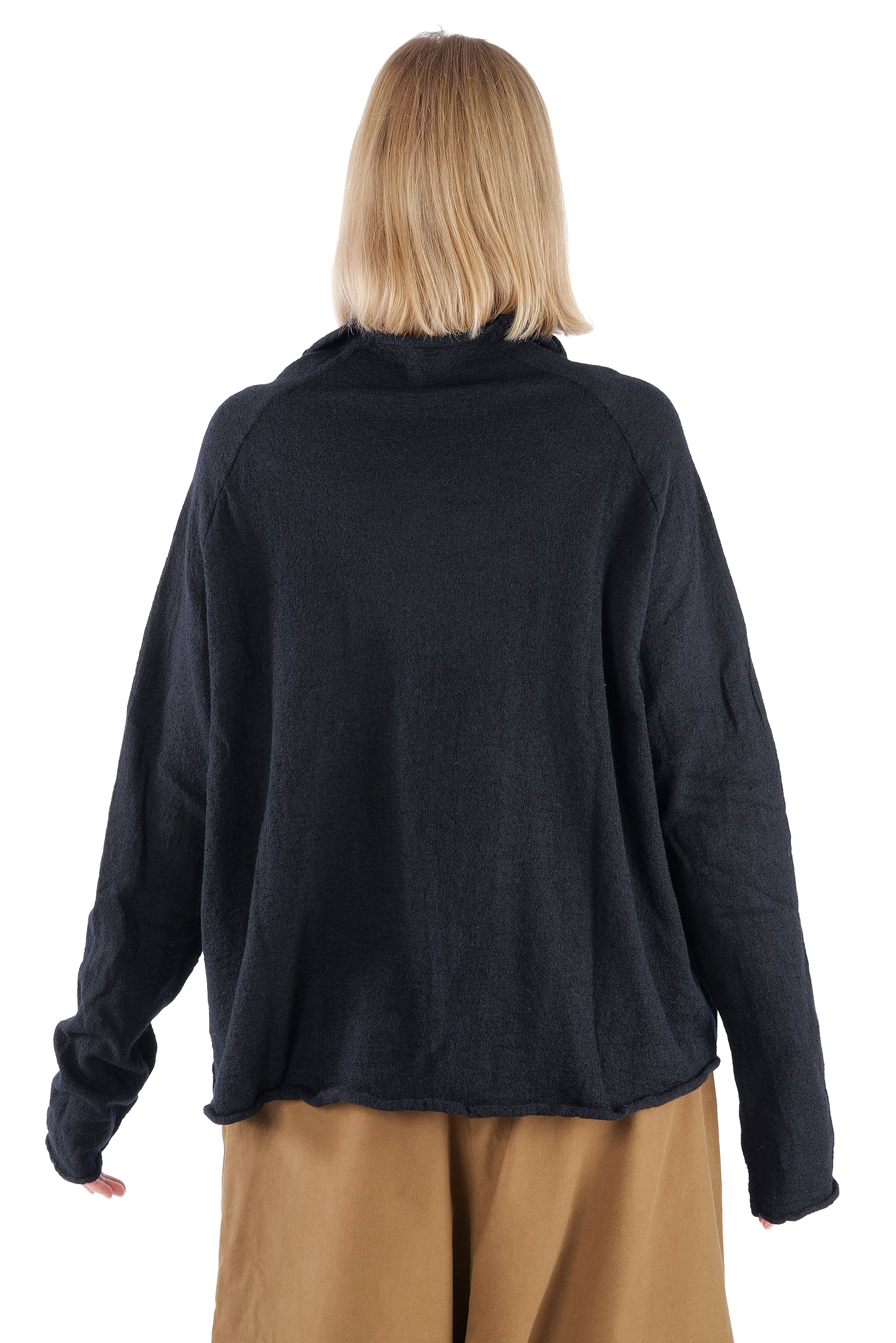 Oversize Wollpullover - Schwarz - 2261680713