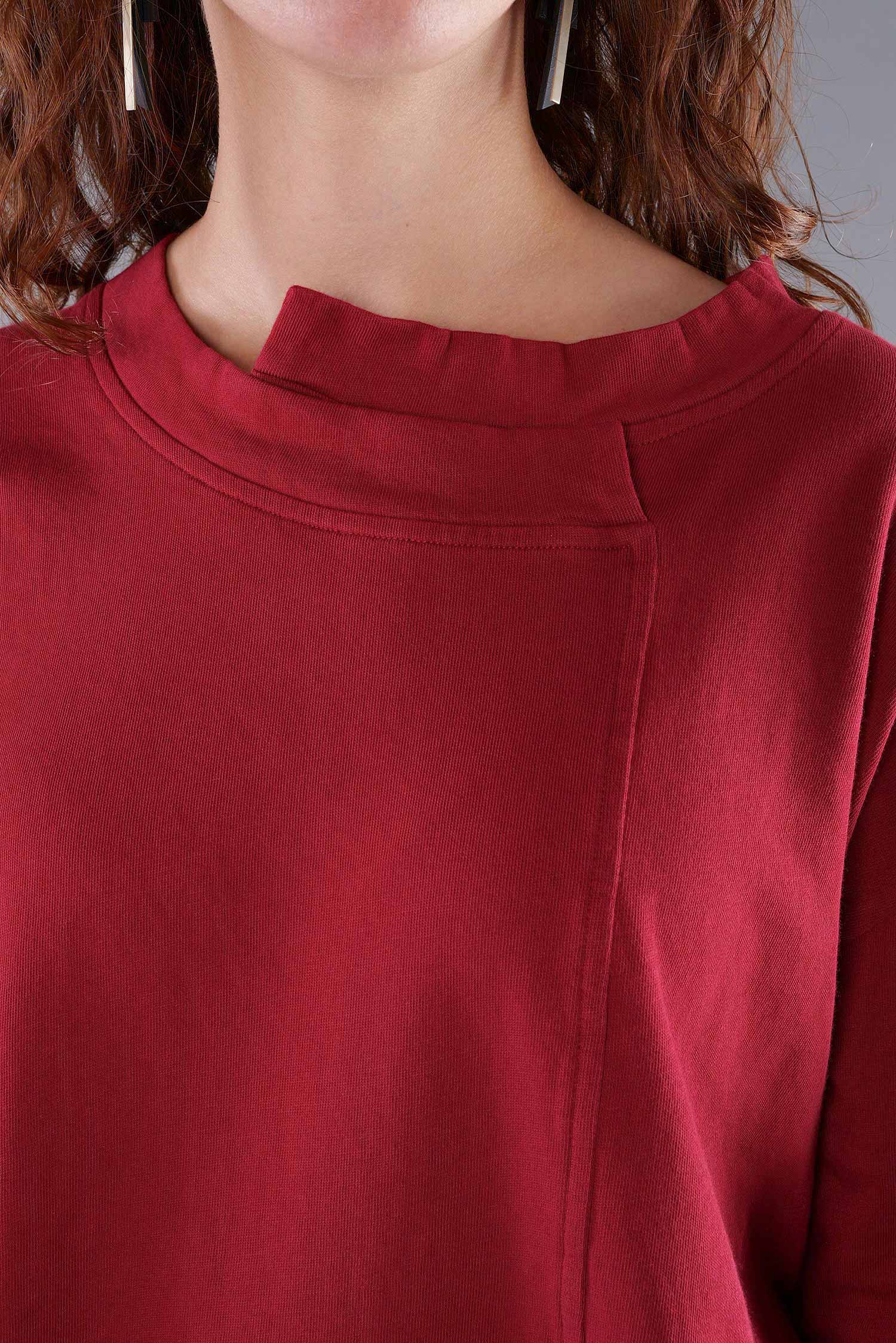 Asymmetrischer Sweater - Lava - 2263290501