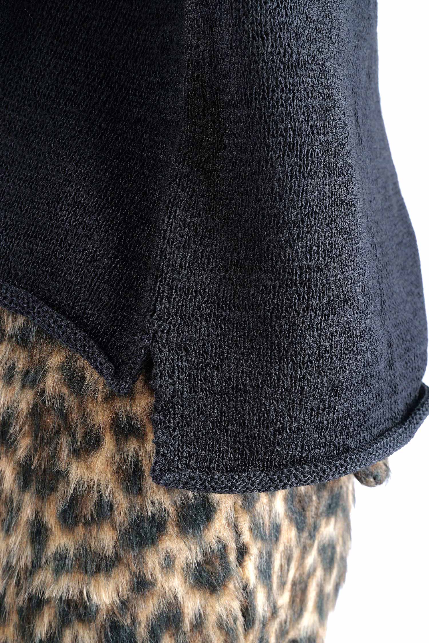 Oversized knitted pullover - Black - 2263720713