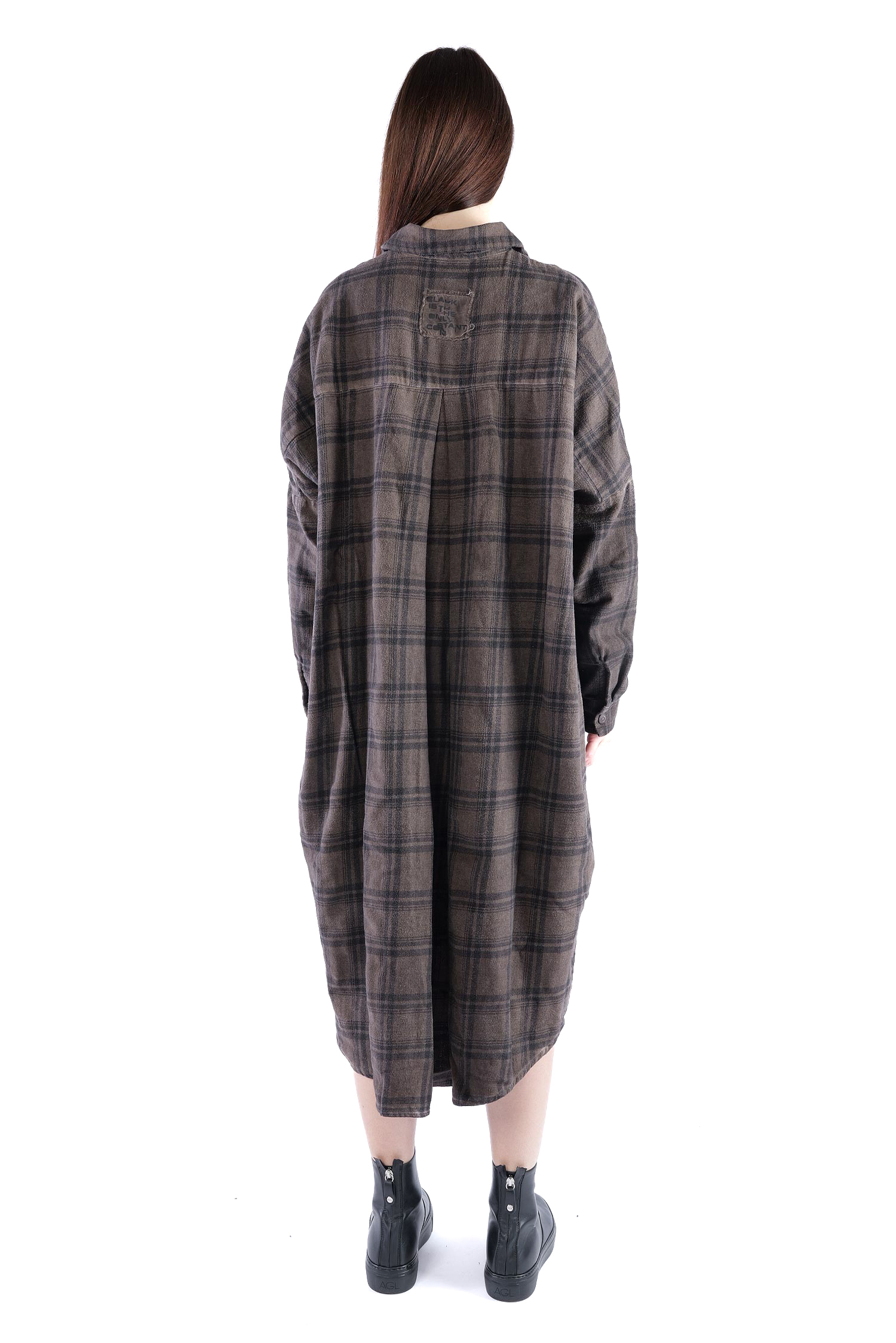 Flanell-Tunika - Truffle old dye check - Fight