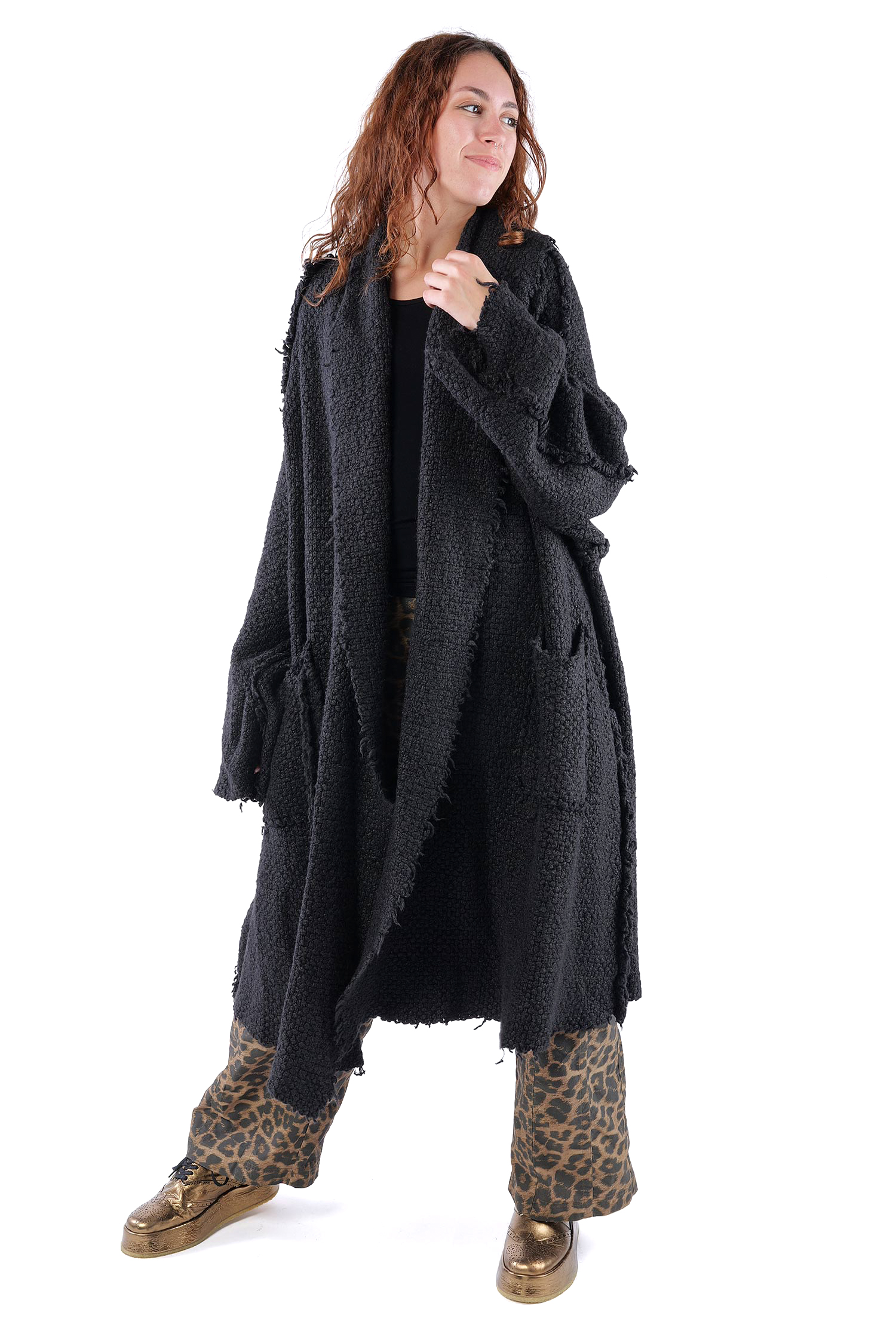 Silk coat - Black - 2262627204