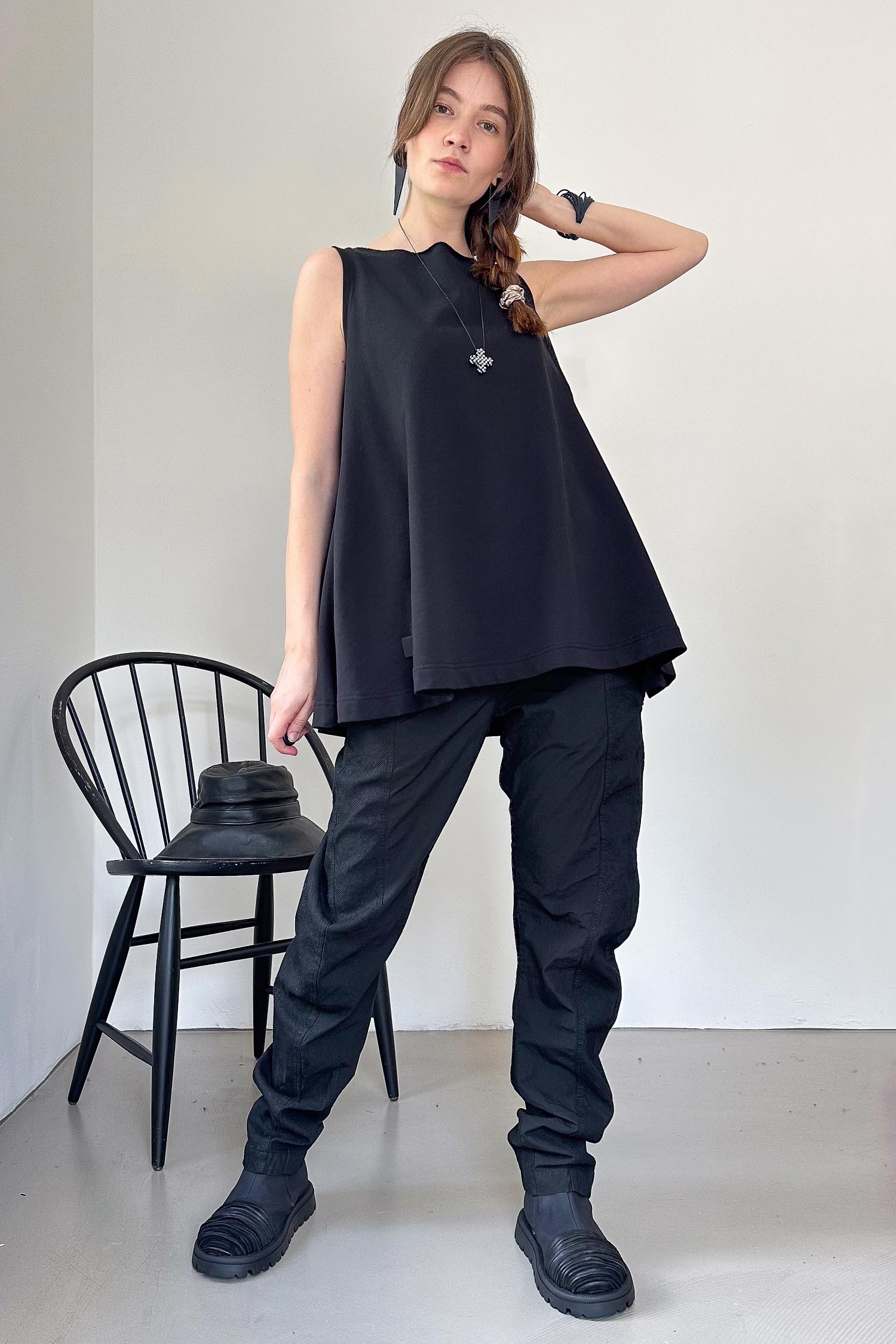 Wandelbares Top - Schwarz - 2123