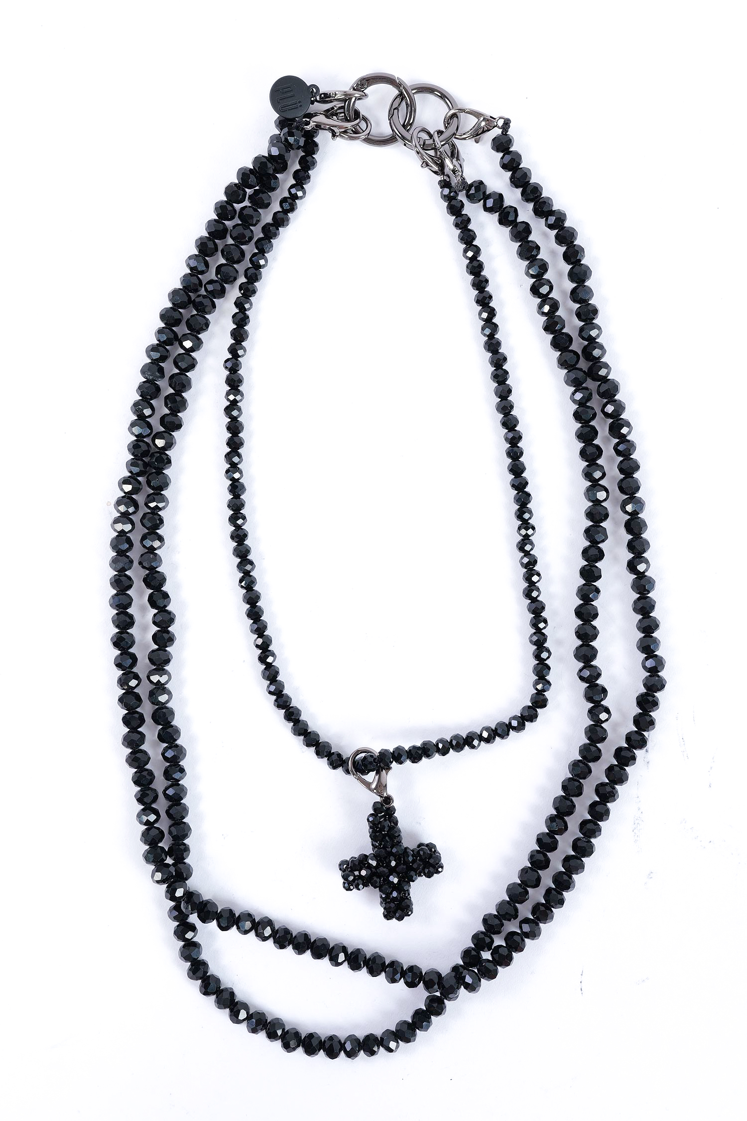 Glasperlenkette - Schwarz - 1527