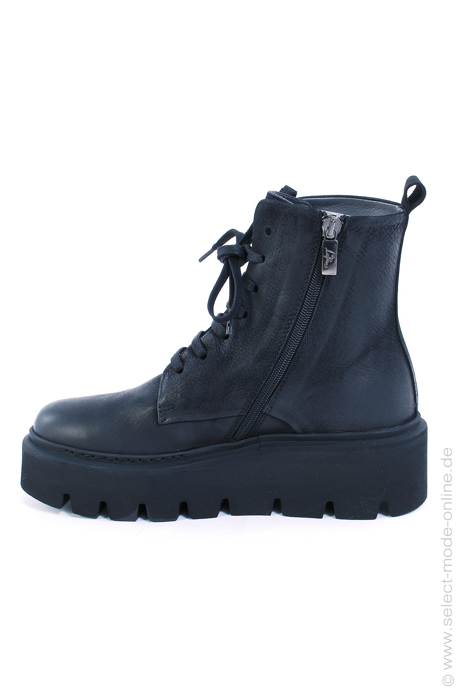 Leder Boots - schwarz - 3144