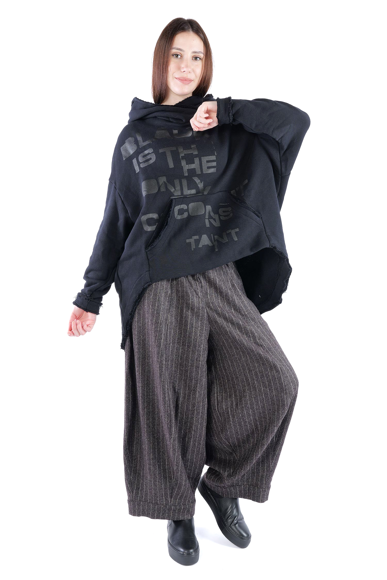 Sweat Hoodie - Schwarz - Ovina